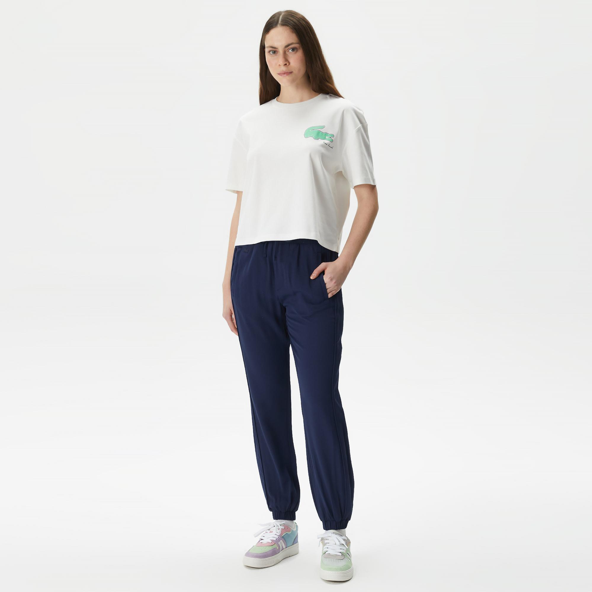 Lacoste Classic Kadın Beyaz T-Shirt
