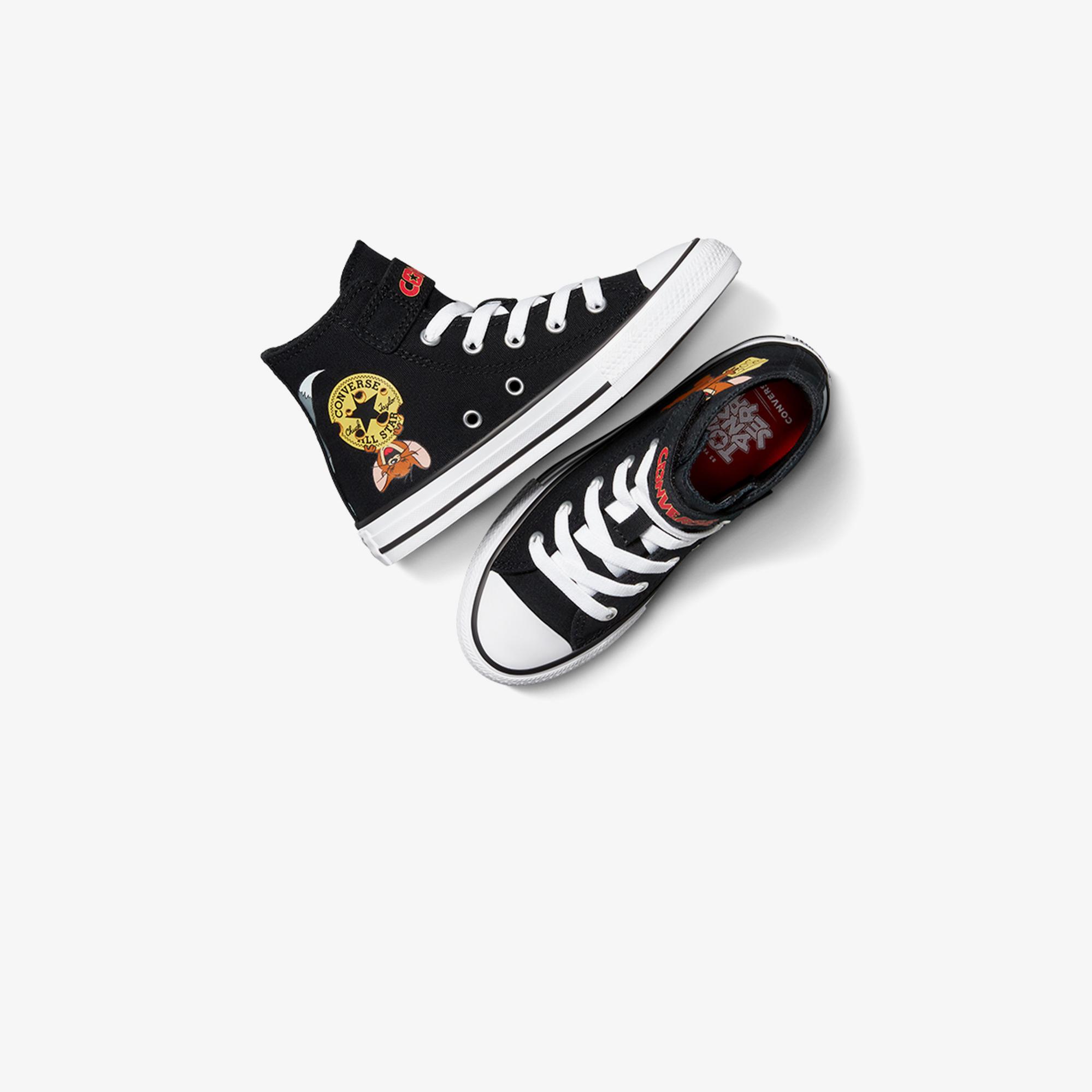 Converse X Tom & Jerry Chuck Taylor All Star Easy-On Çocuk Siyah Sneaker