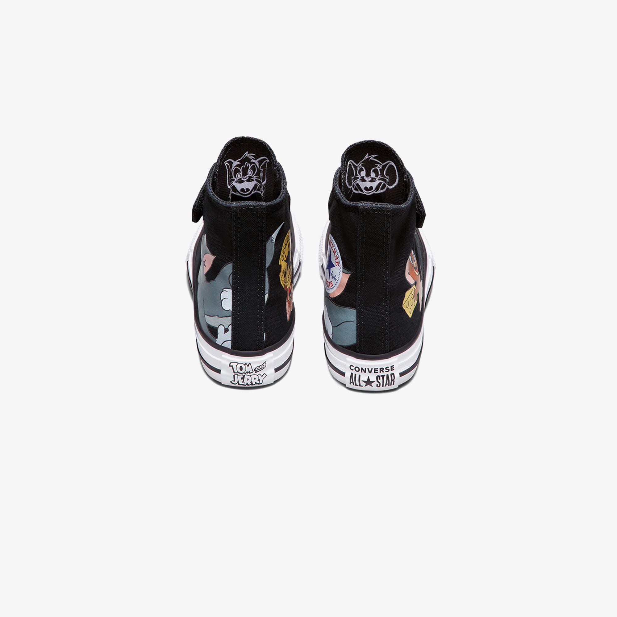 Converse X Tom & Jerry Chuck Taylor All Star Easy-On Çocuk Siyah Sneaker