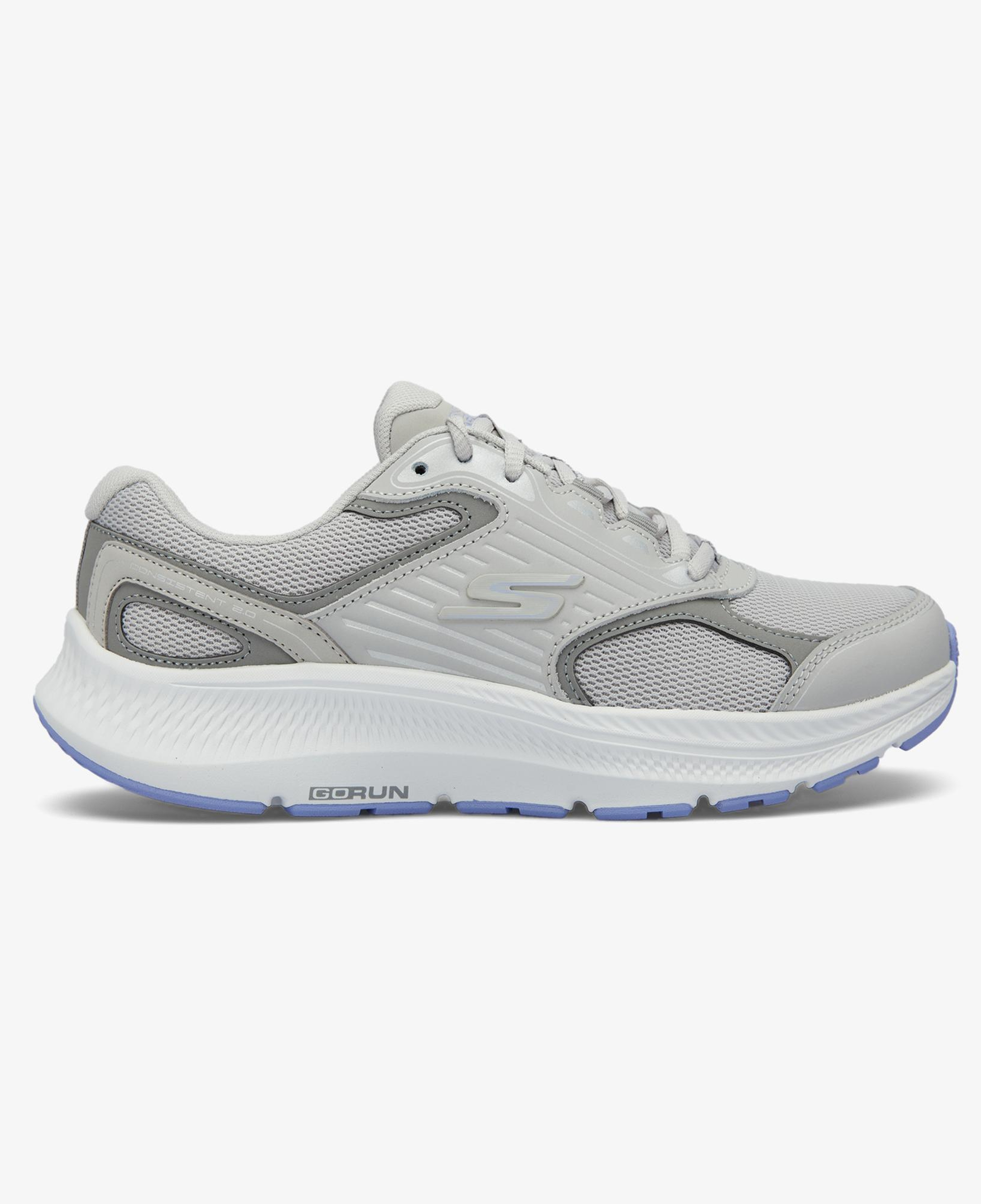 Skechers Go Run Consistent Kadın Gri/Mor Spor Ayakkabı