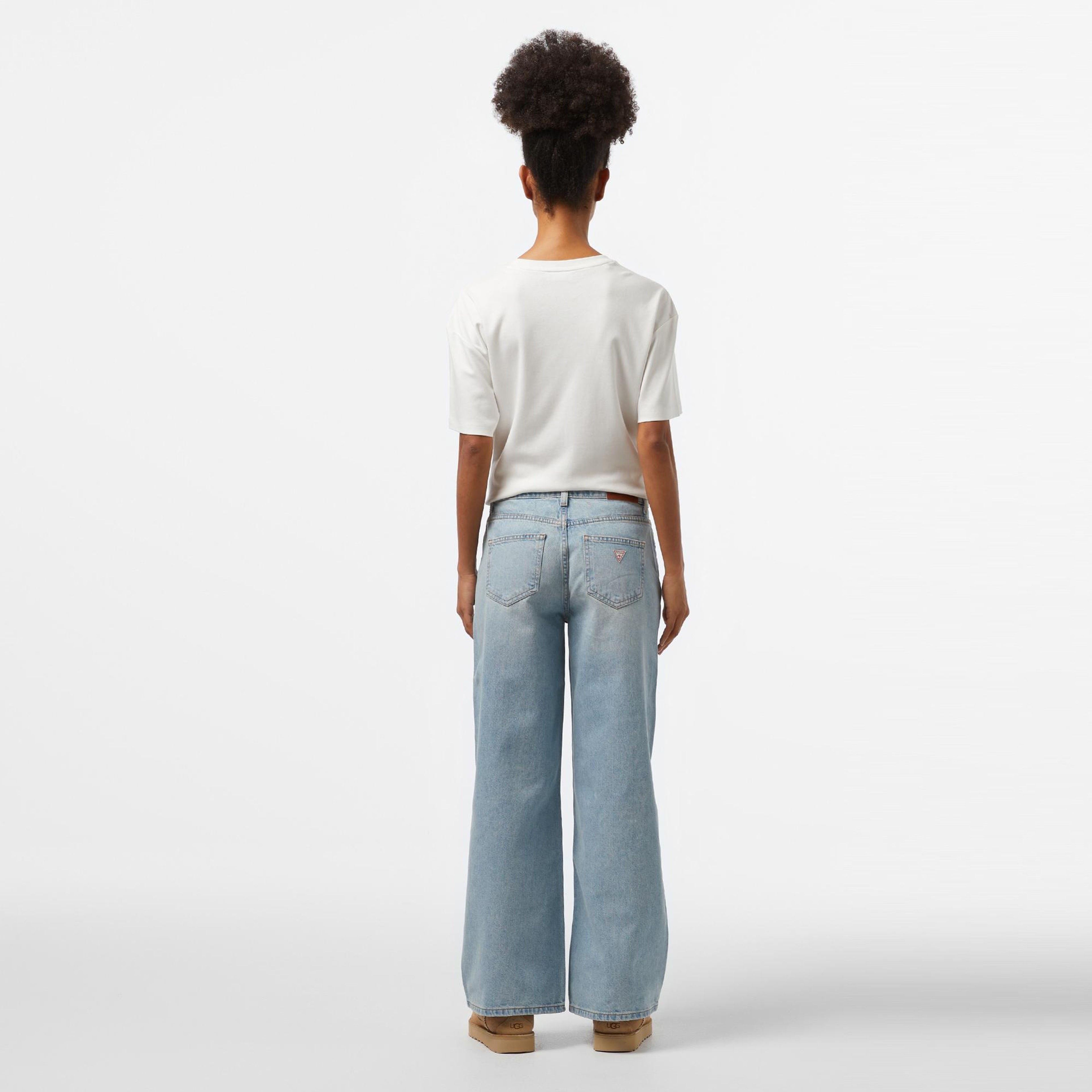 Guess G11 Wide Leg Eco Kadın Açık Mavi Jean