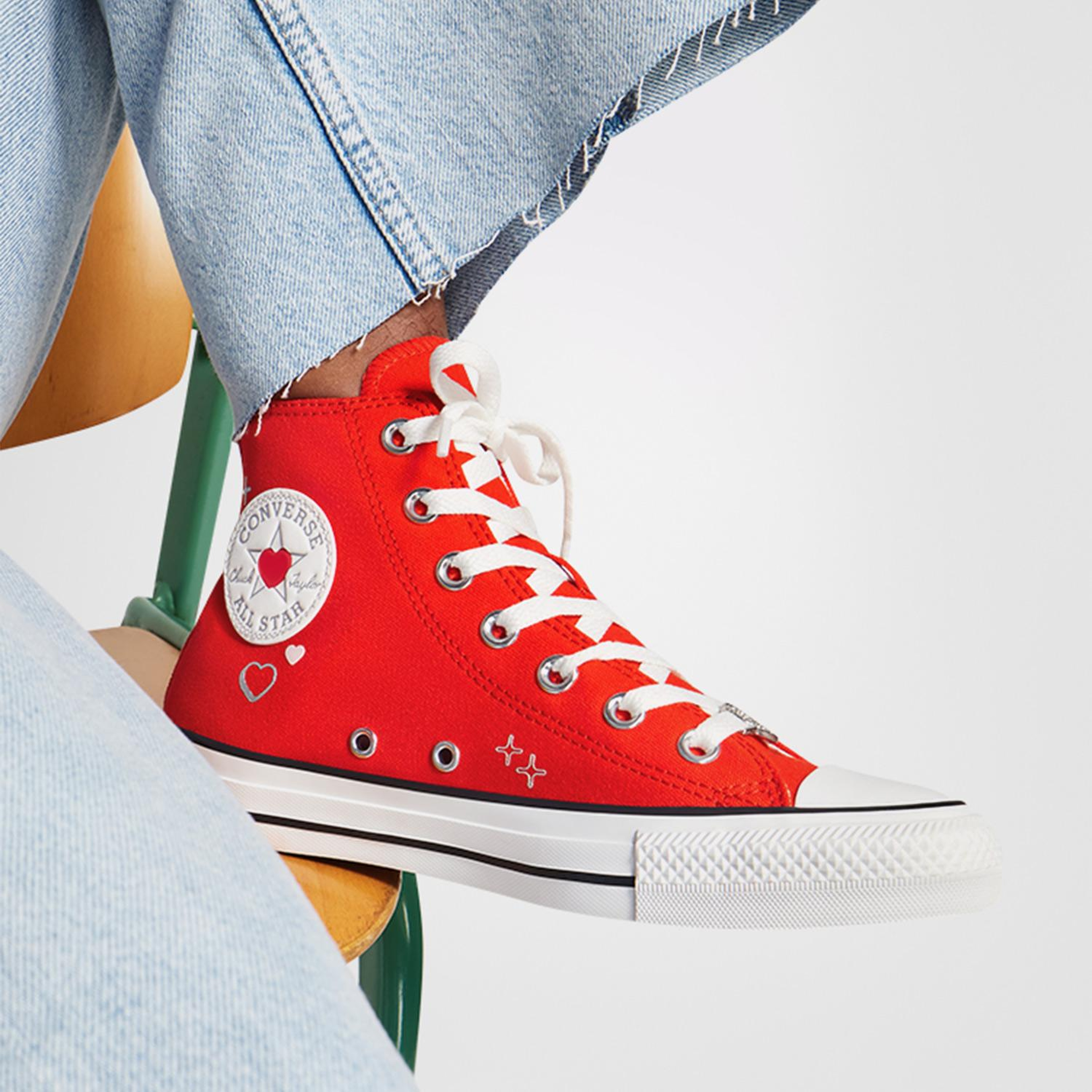 Converse Chuck Taylor All Star Y2K Heart Kadın Kırmızı Sneaker