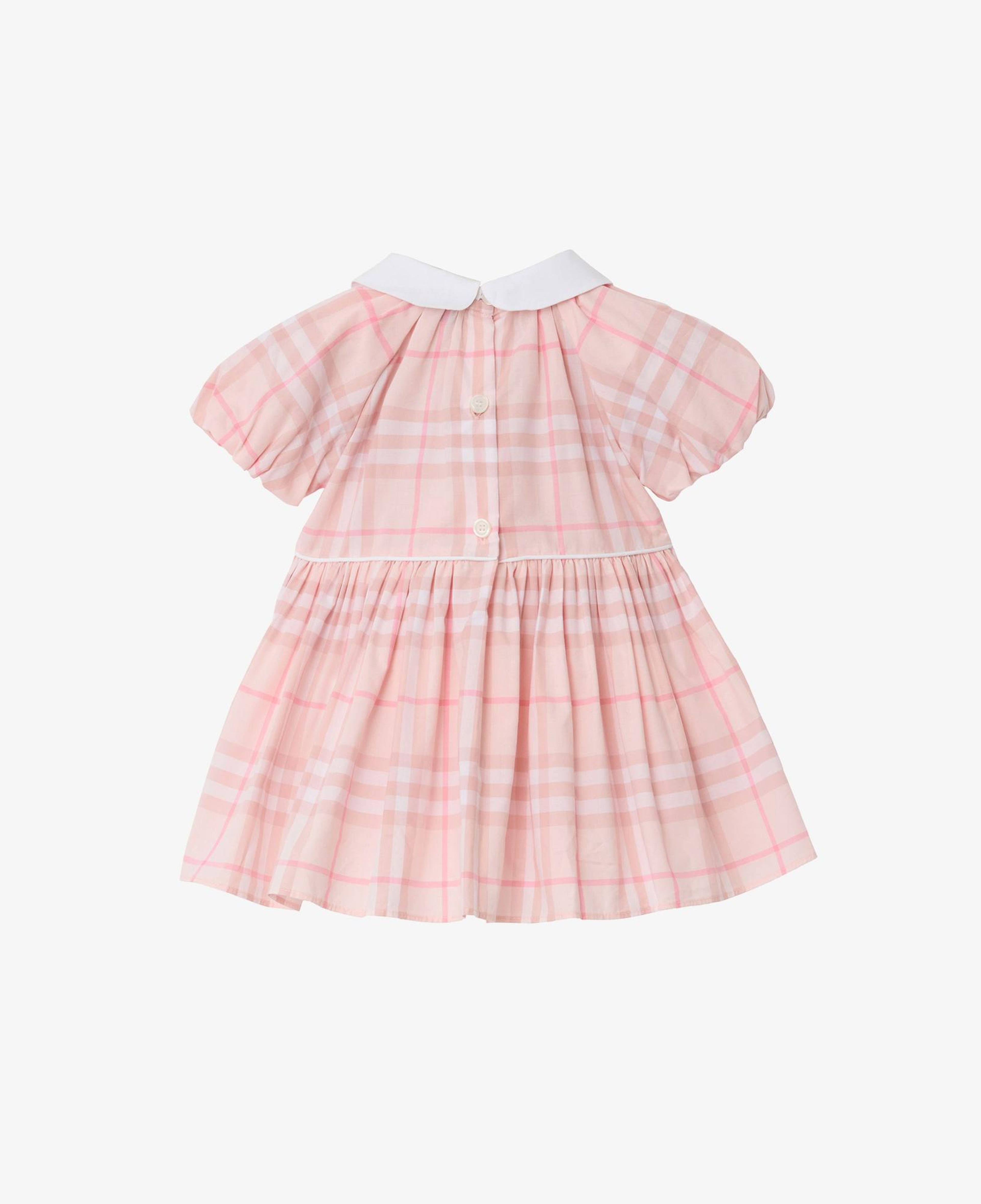 Burberry Check Cotton Çocuk Pembe Elbise