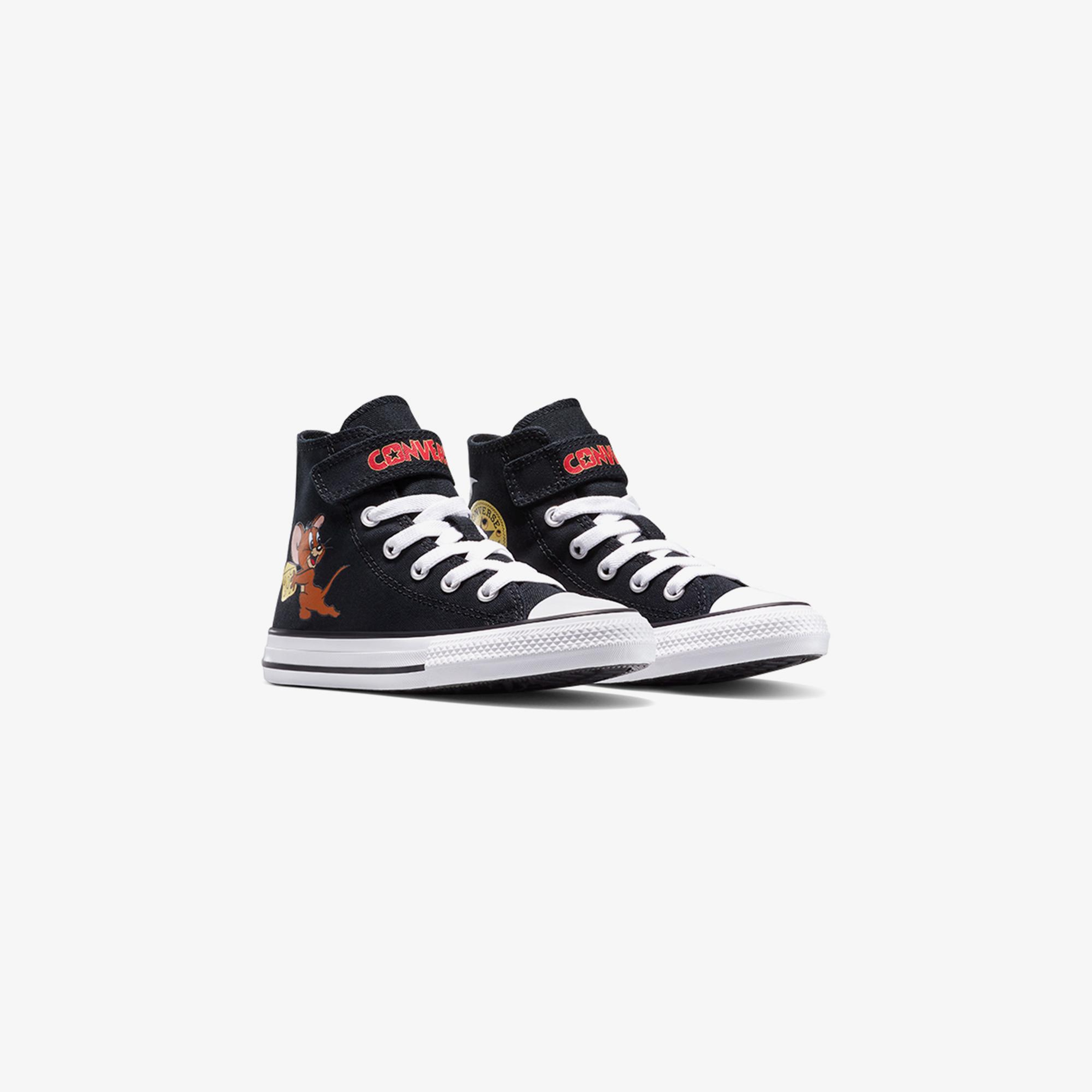 Converse X Tom & Jerry Chuck Taylor All Star Easy-On Çocuk Siyah Sneaker