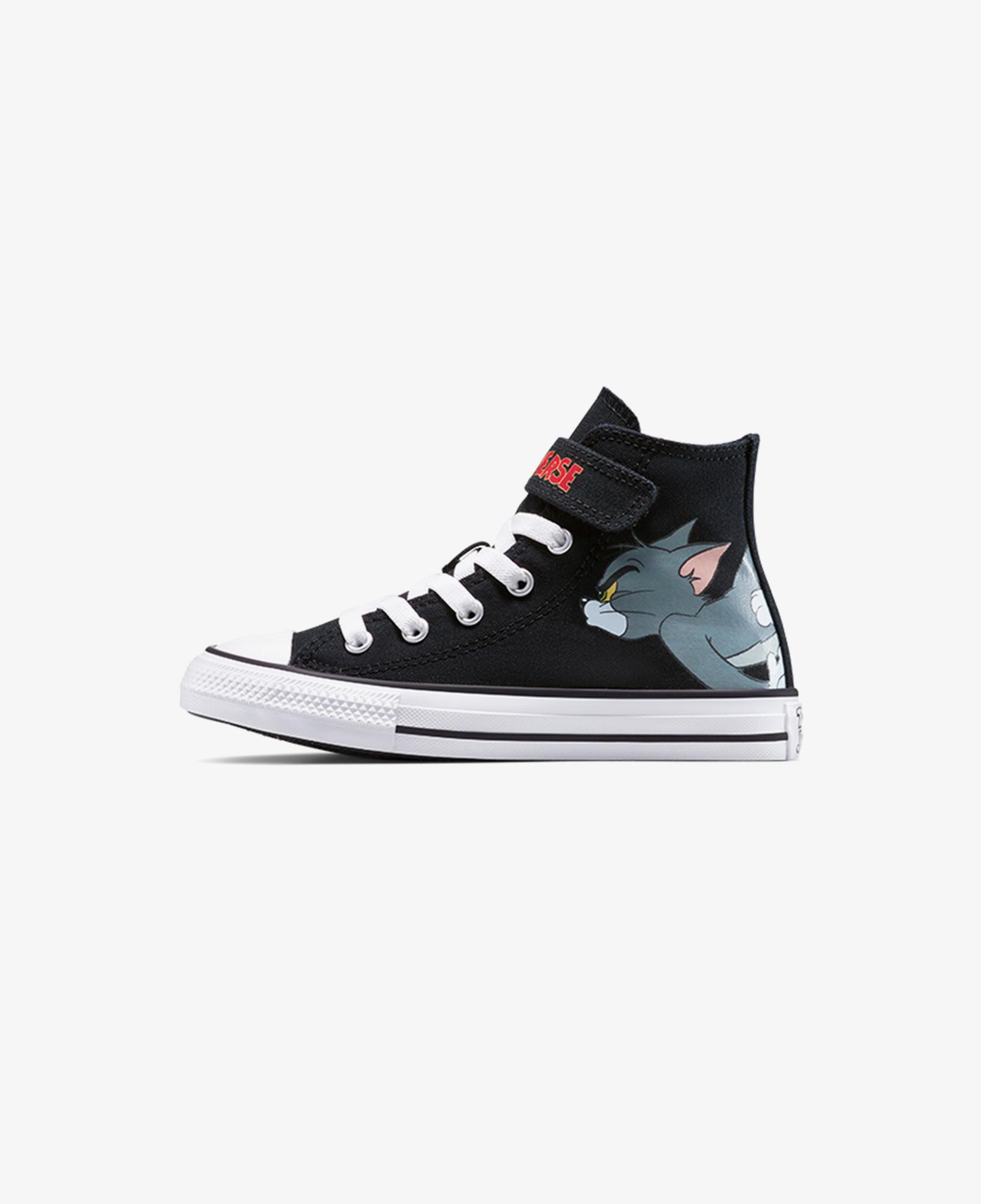 Converse X Tom & Jerry Chuck Taylor All Star Easy-On Çocuk Siyah Sneaker