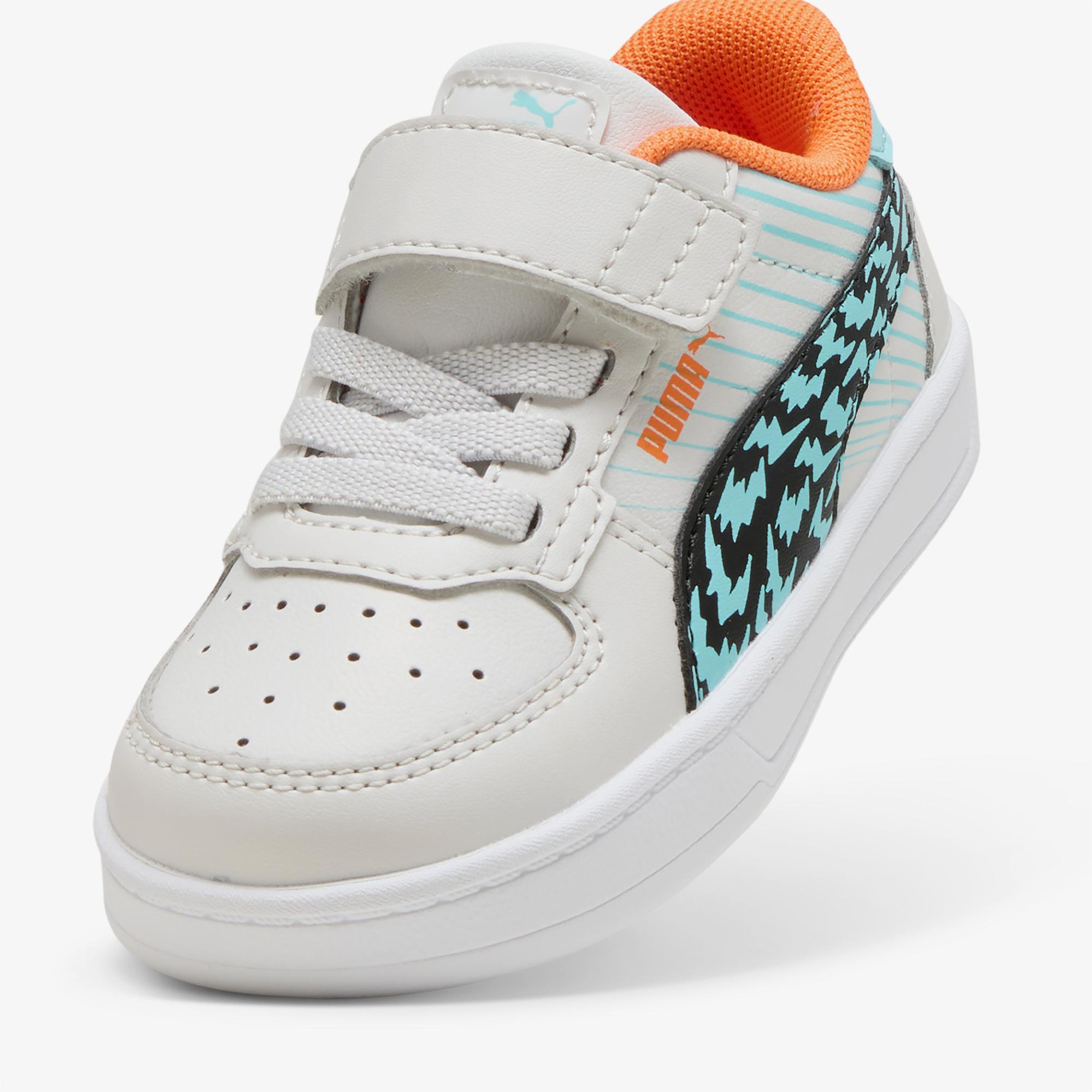 Puma Caven 2.0 Poised to Race Bebek Gri/Renkli Spor Ayakkabı