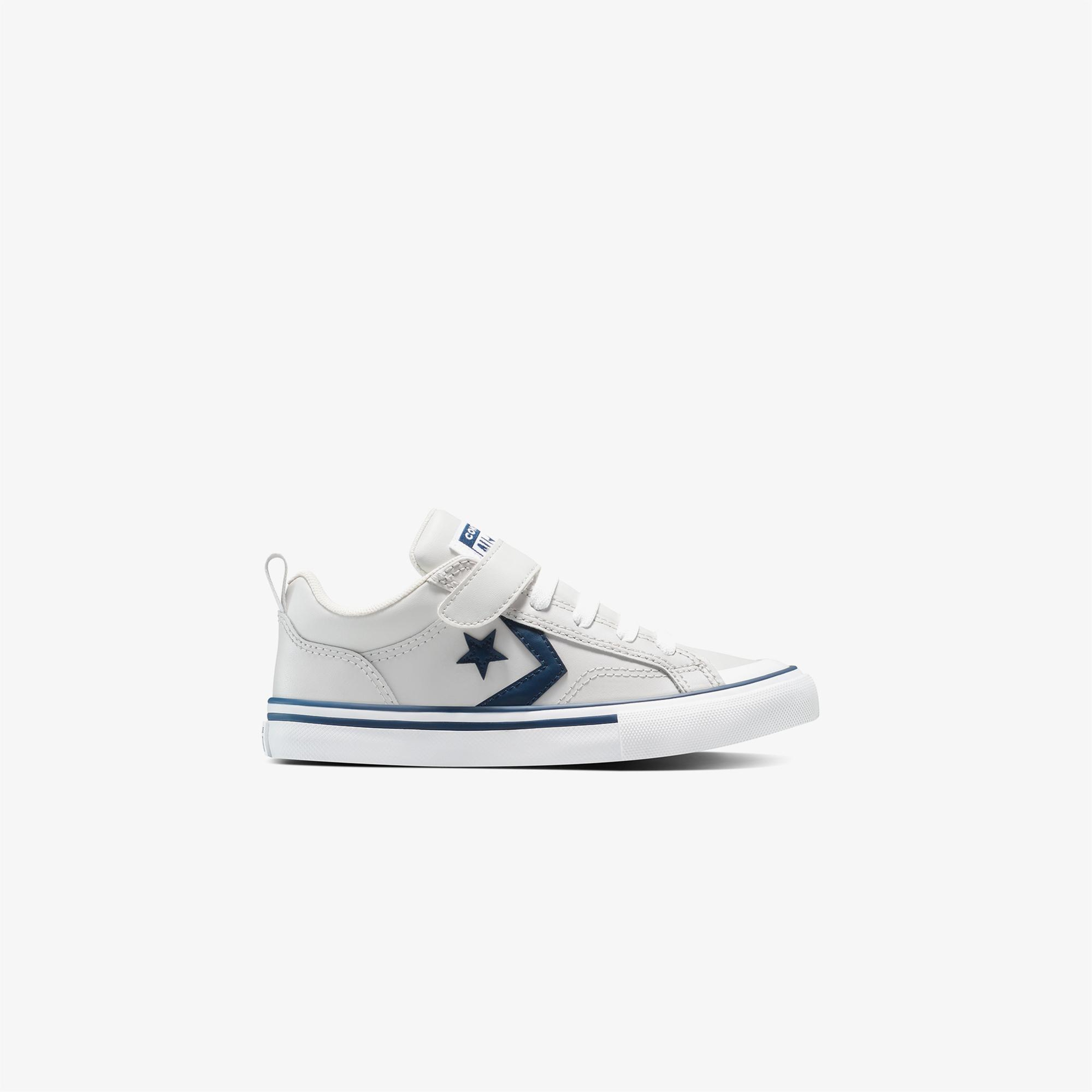 Converse Pro Blaze Strap Leather Easy On Çocuk Gri Sneaker