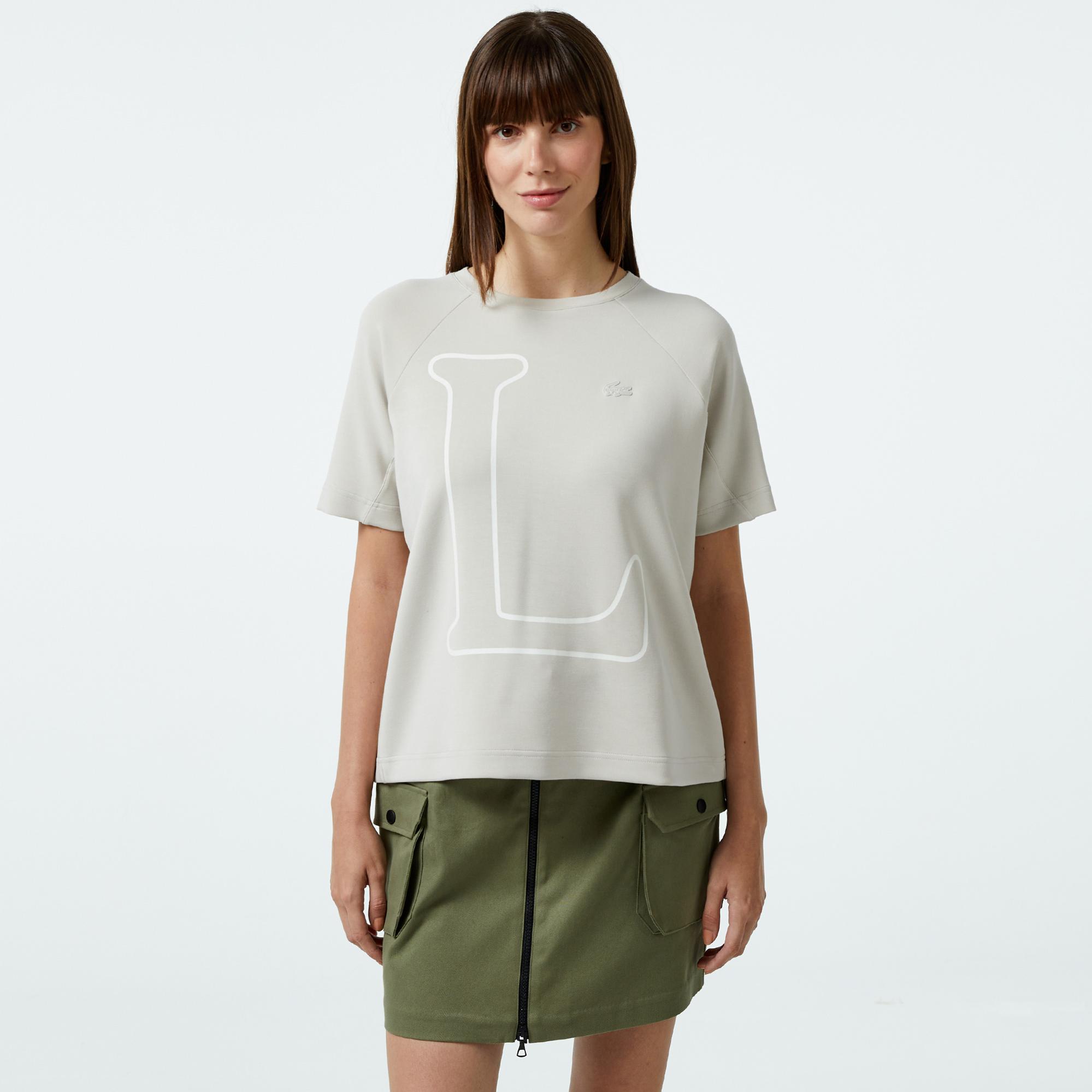 Lacoste Classic Kadın Gri T-Shirt