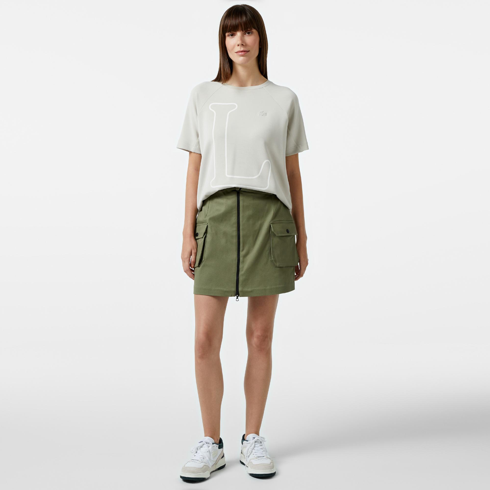 Lacoste Classic Kadın Gri T-Shirt