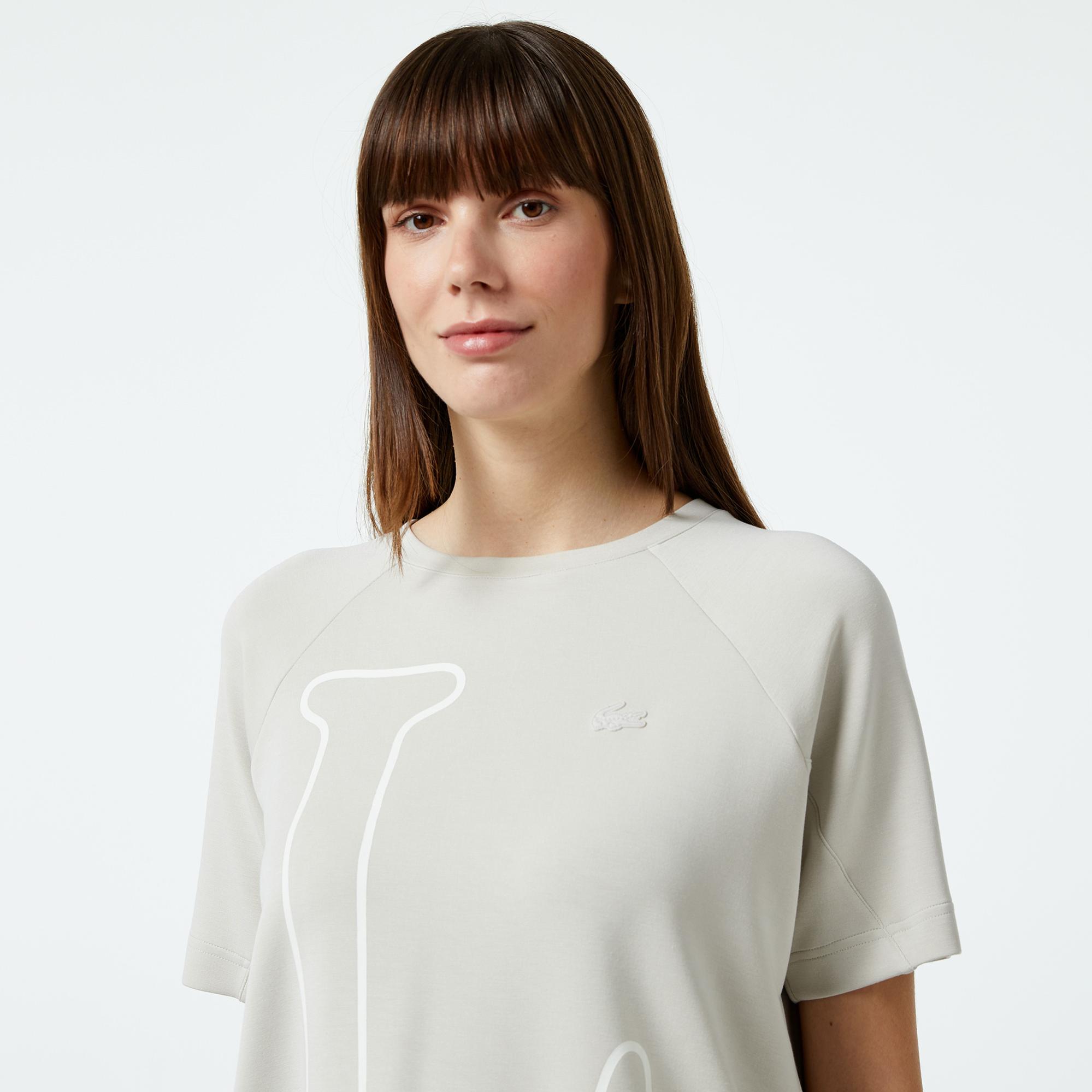 Lacoste Classic Kadın Gri T-Shirt