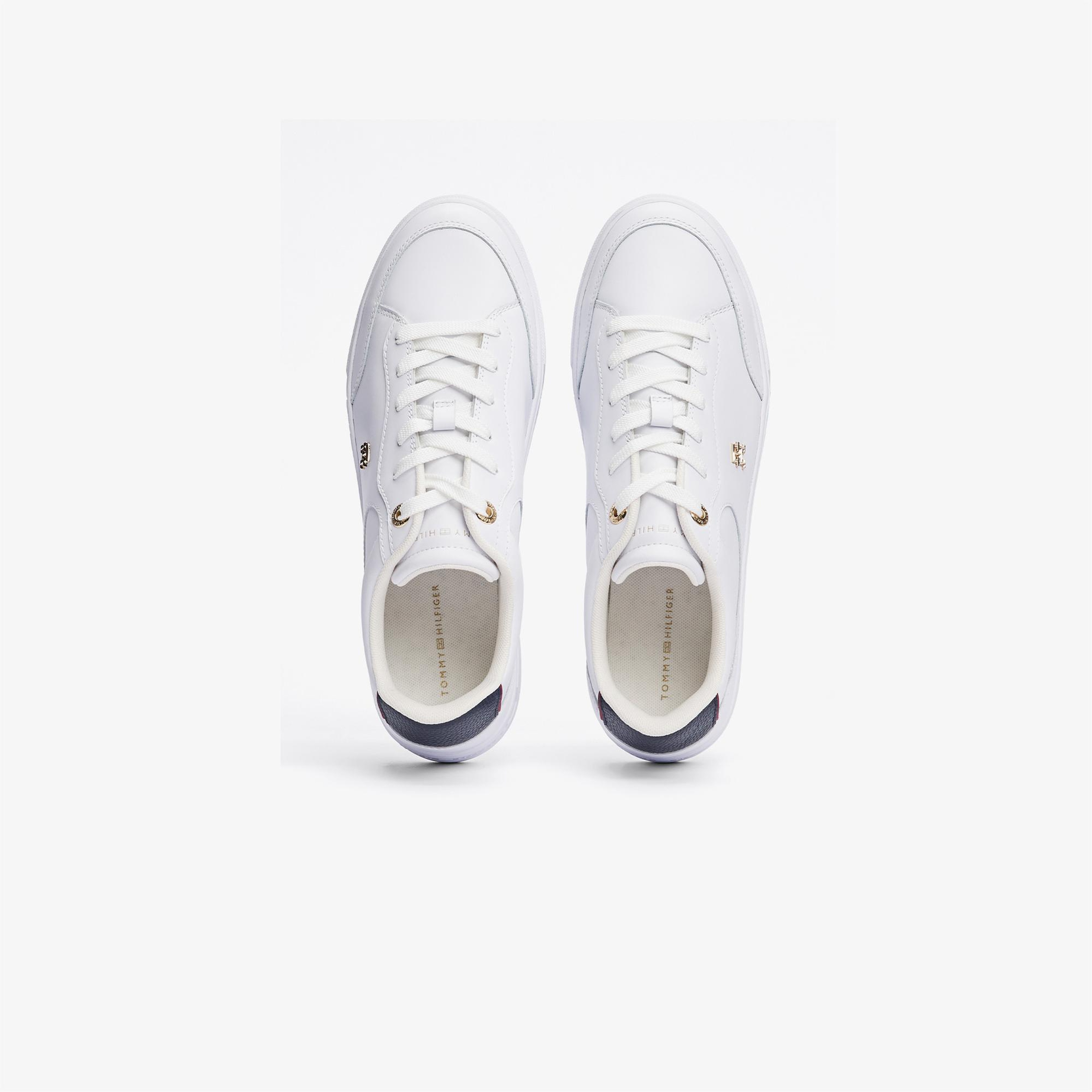 Tommy Hilfiger Essential Chic Court Rwb Kadın Beyaz Spor Ayakkabı