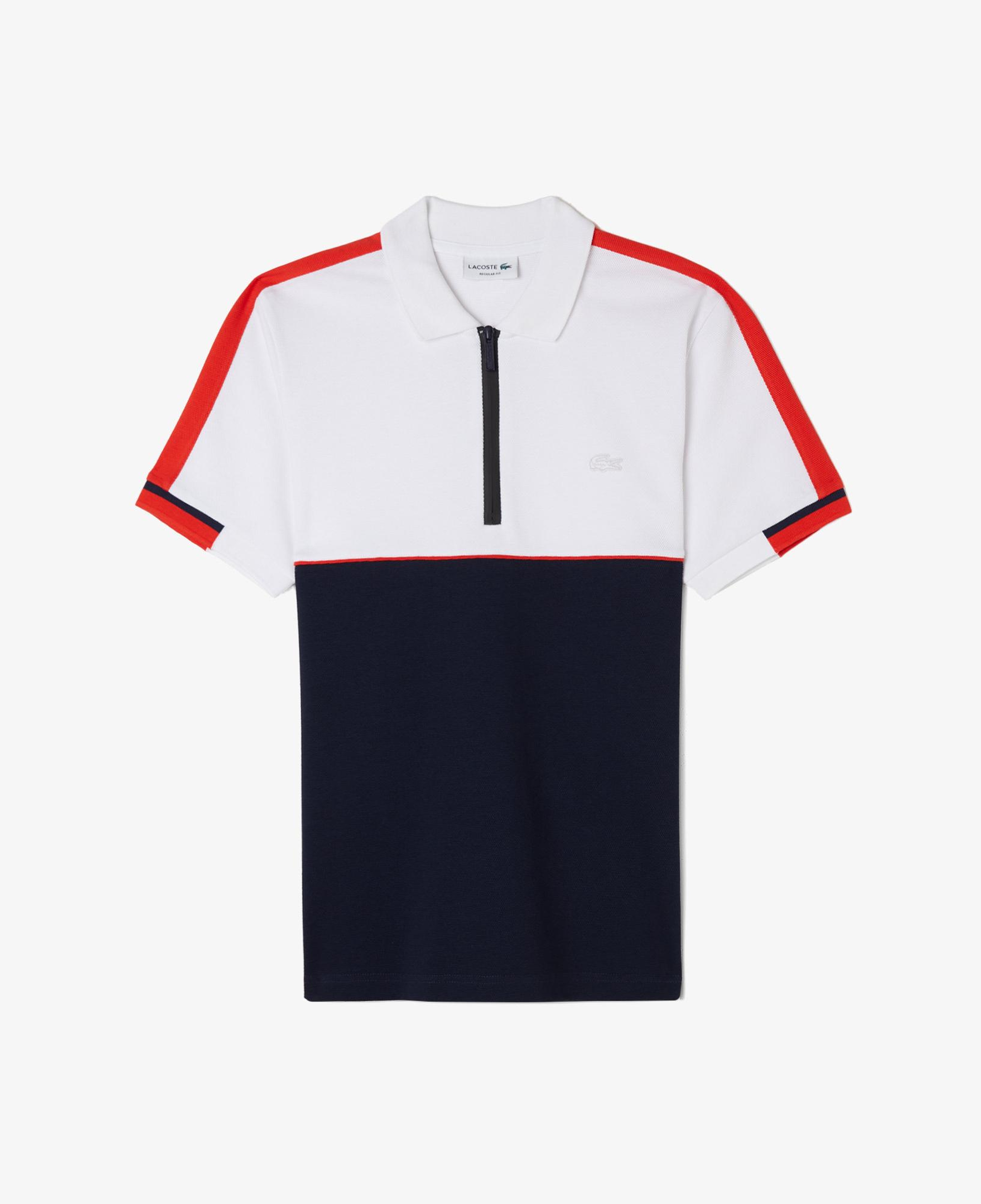 Lacoste Erkek Regular Fit Renk Bloklu Beyaz Polo