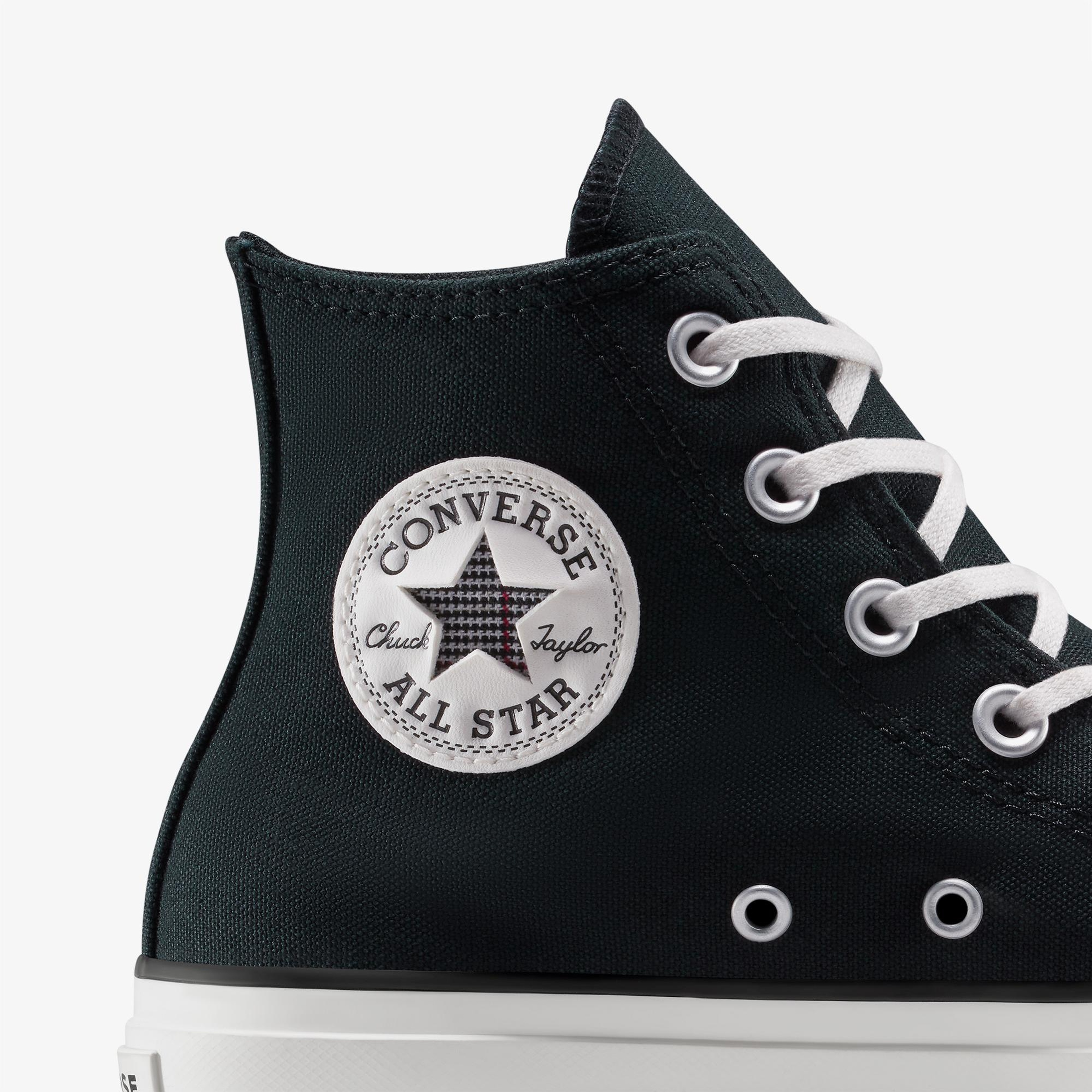 Converse Chuck Taylor All Star Lift Platform Floral Kadın Siyah Sneaker