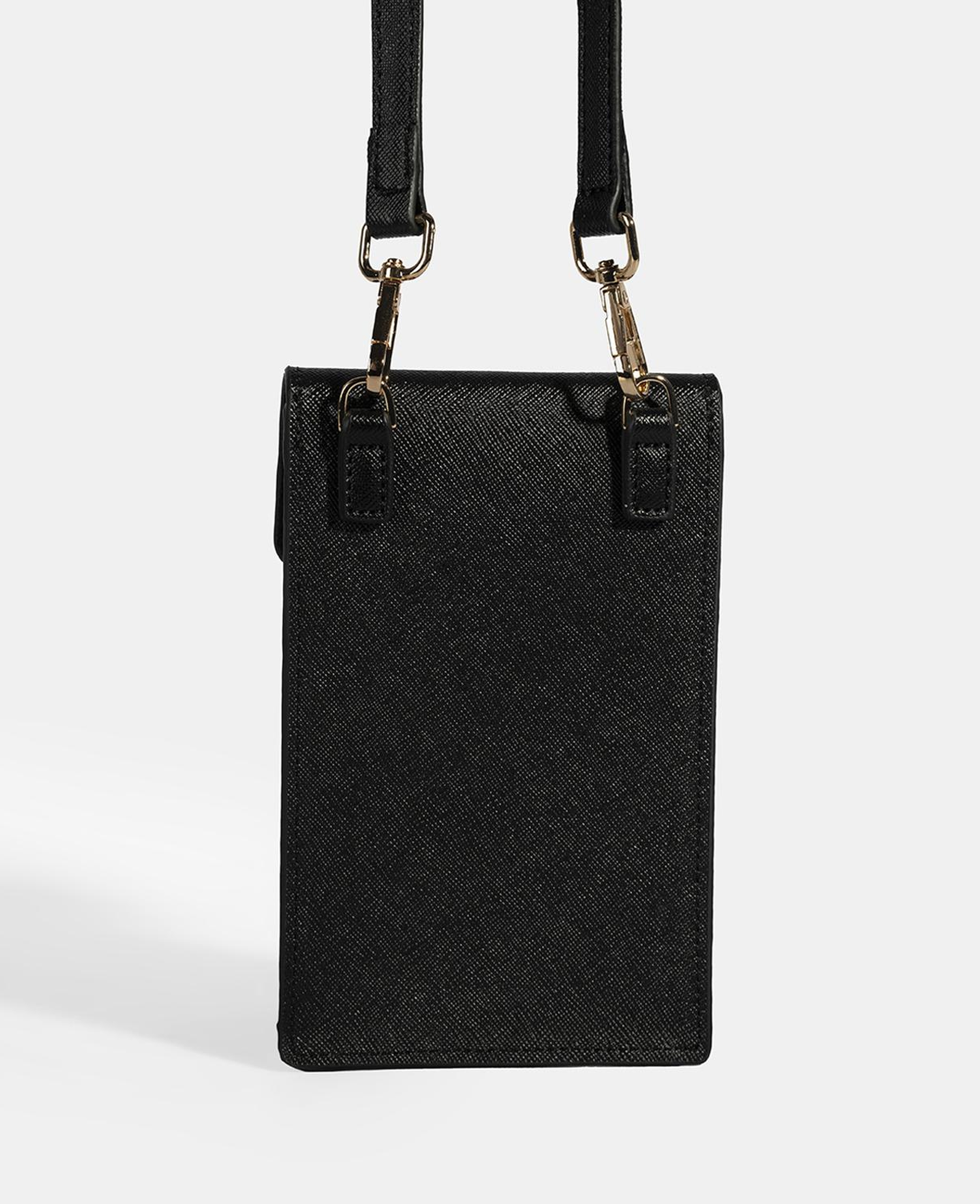 Kadın Siyah Çapraz Telefon Çantası