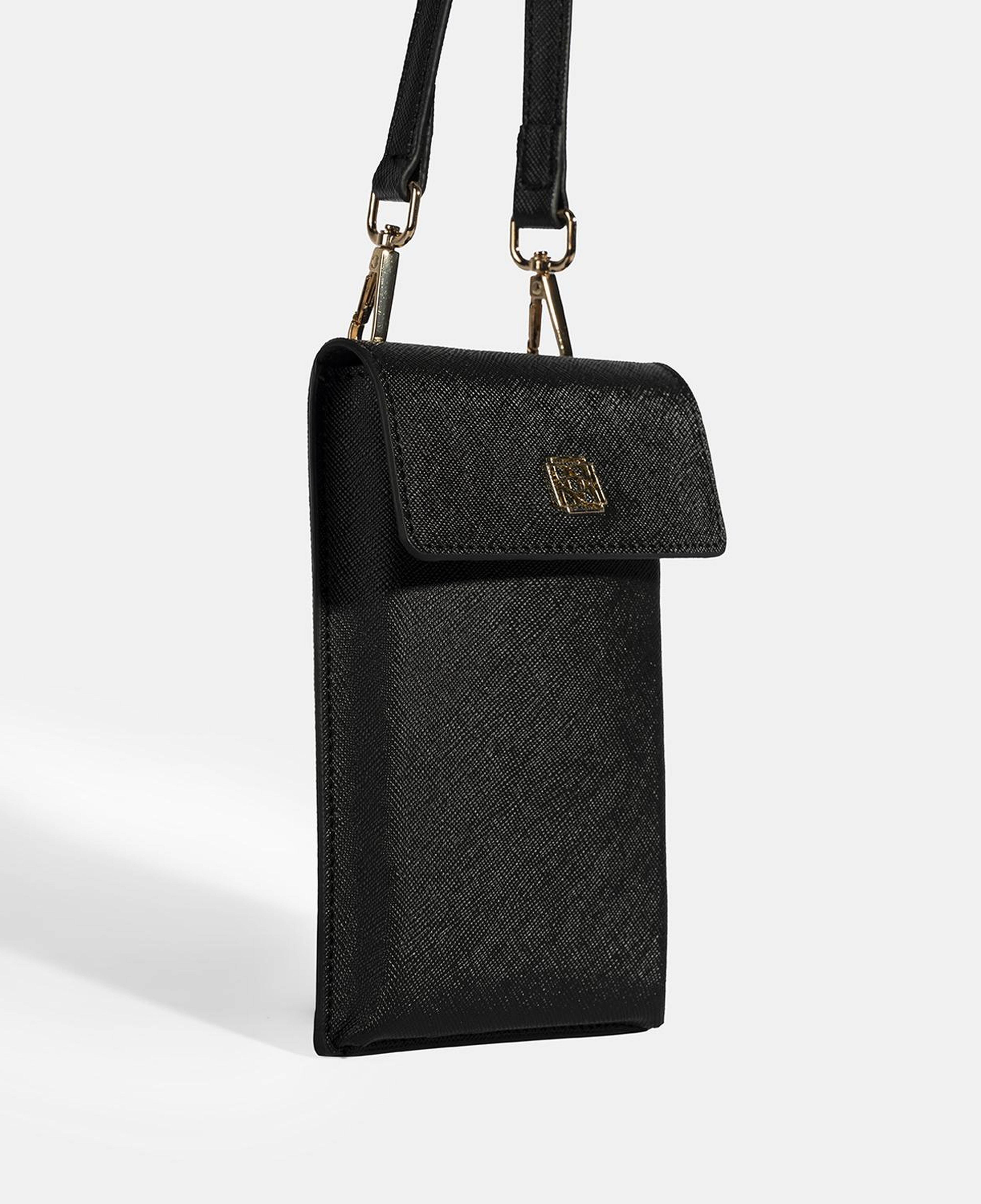 Kadın Siyah Çapraz Telefon Çantası