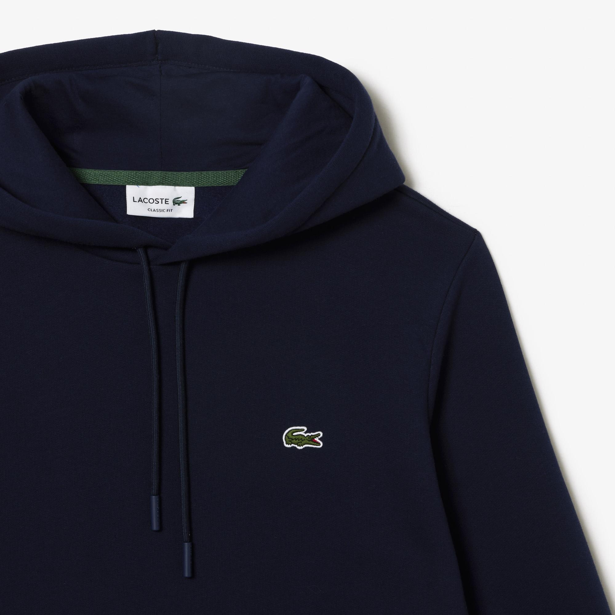Lacoste Erkek Classic Fit Kapüşonlu Lacivert Sweatshirt