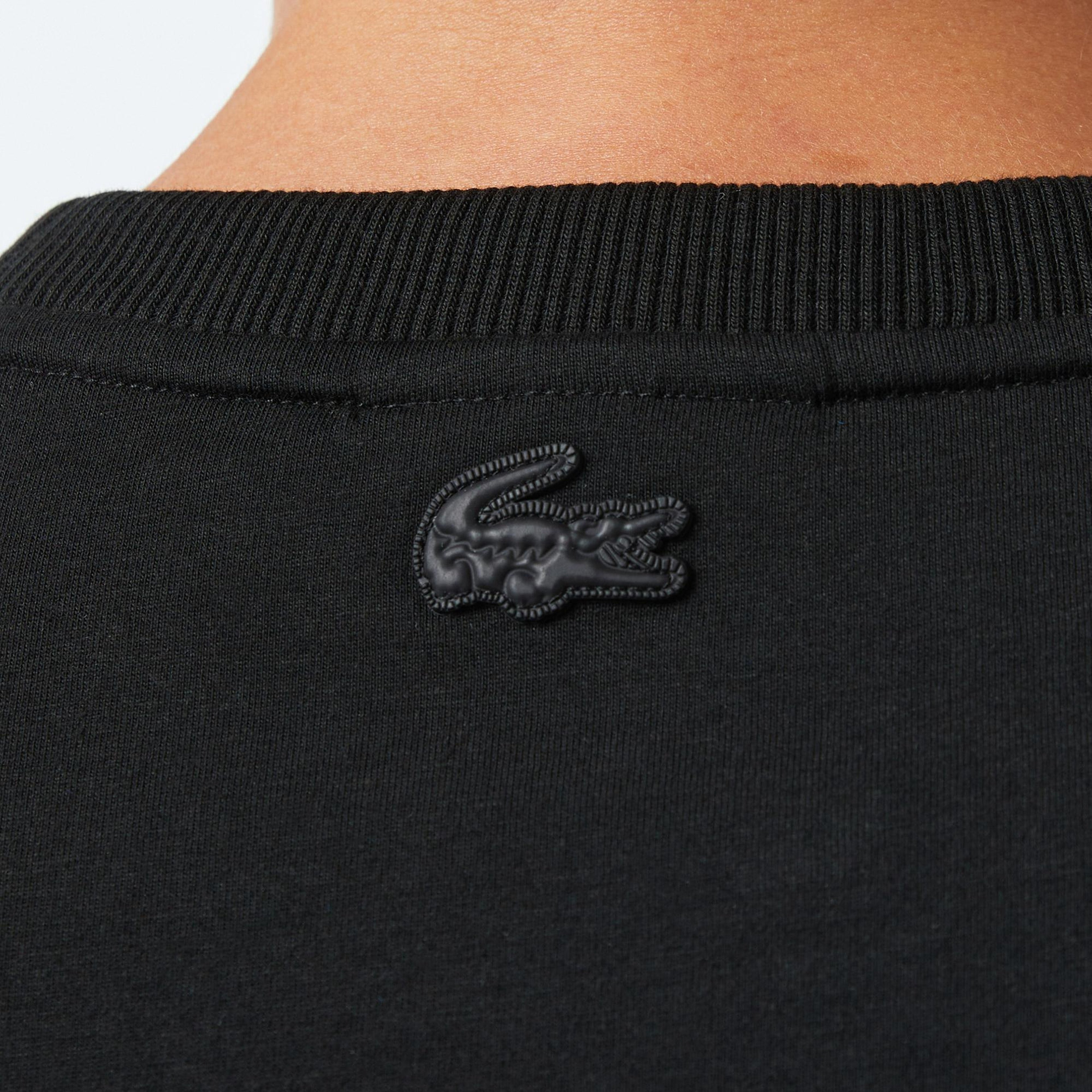 Lacoste Erkek Regular Fit Bisiklet Yaka Baskılı Siyah T-Shirt