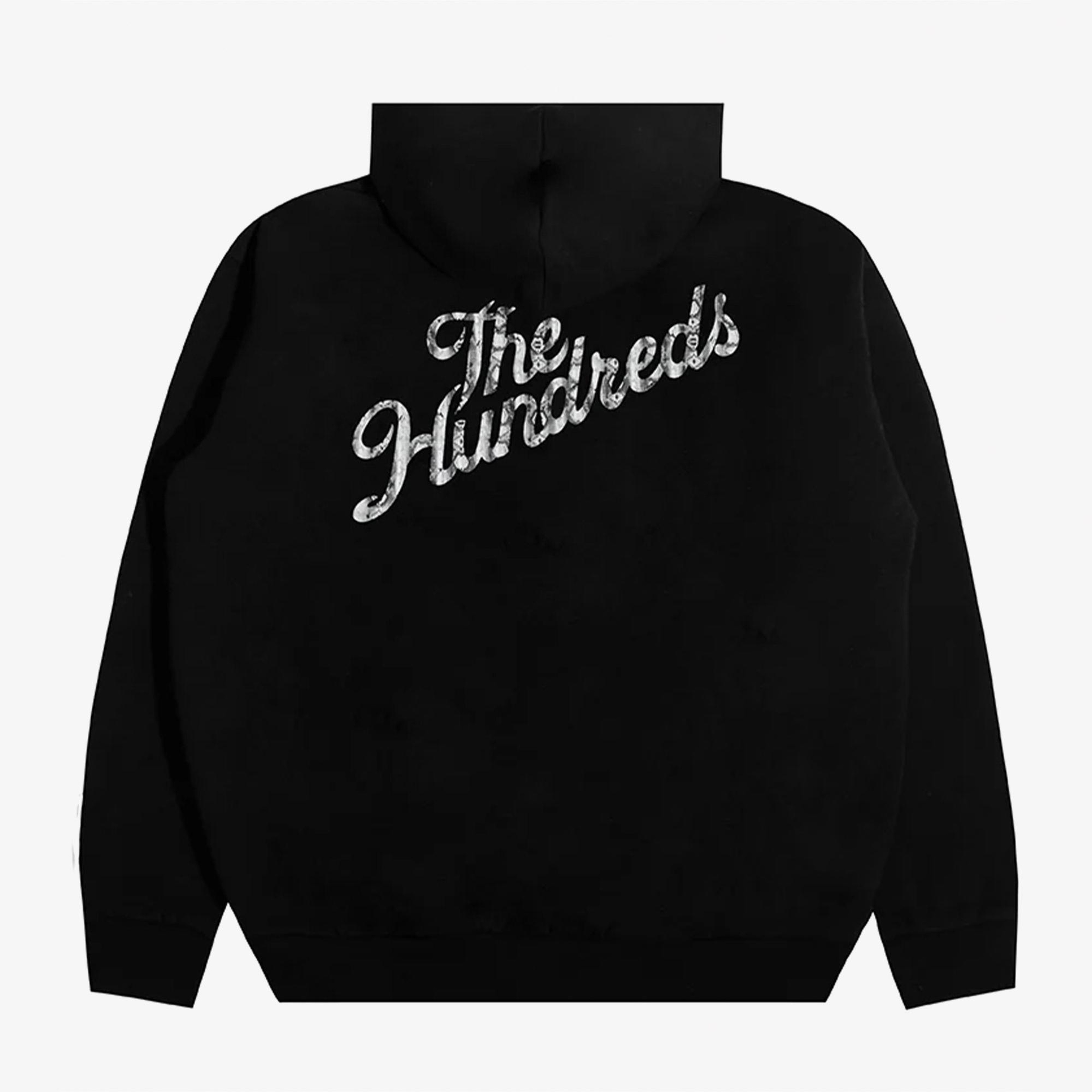 The Hundreds Snake Slant Pullover Erkek Siyah Hoodie