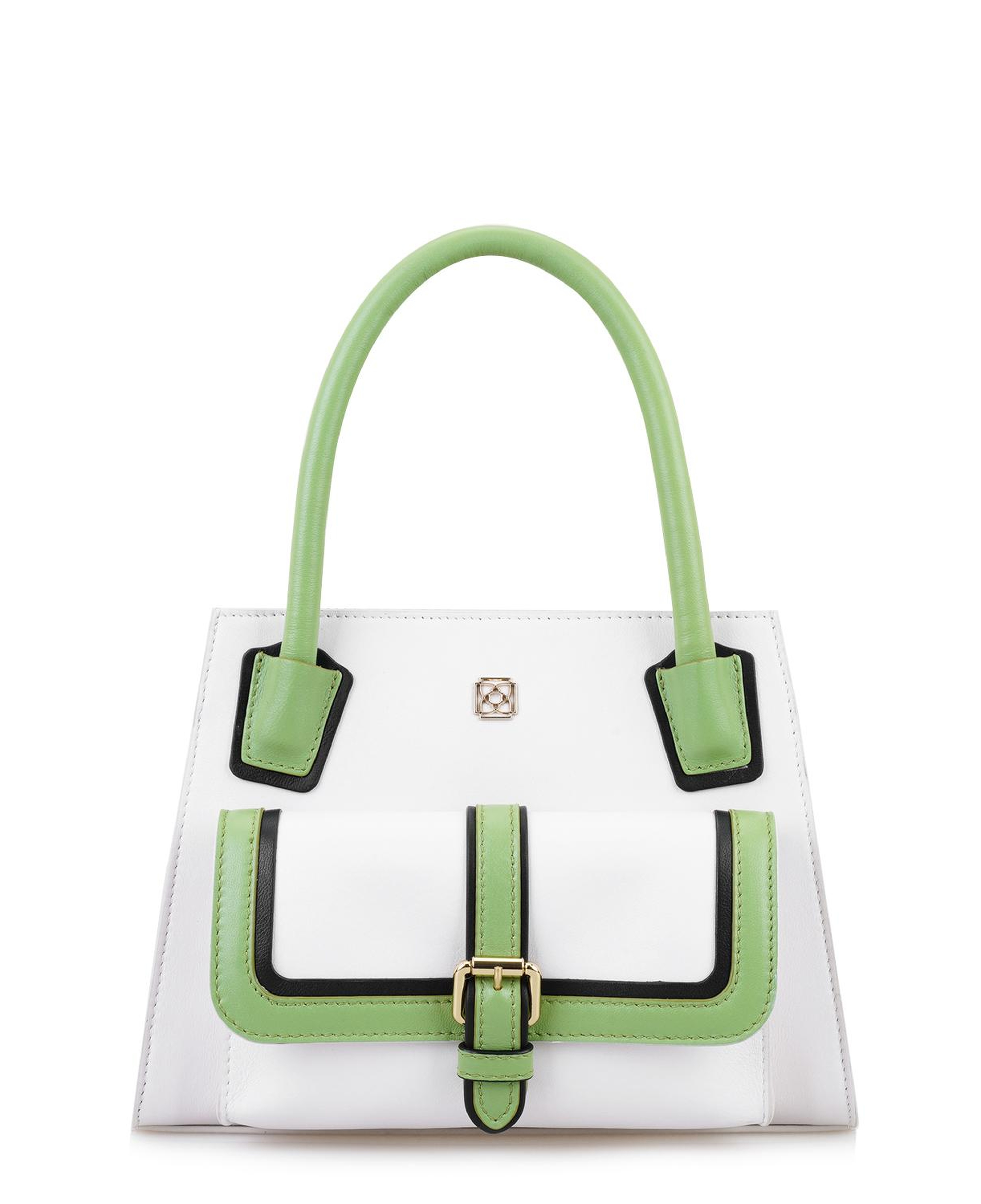 Samen Beyaz Kadın Deri El Çantası