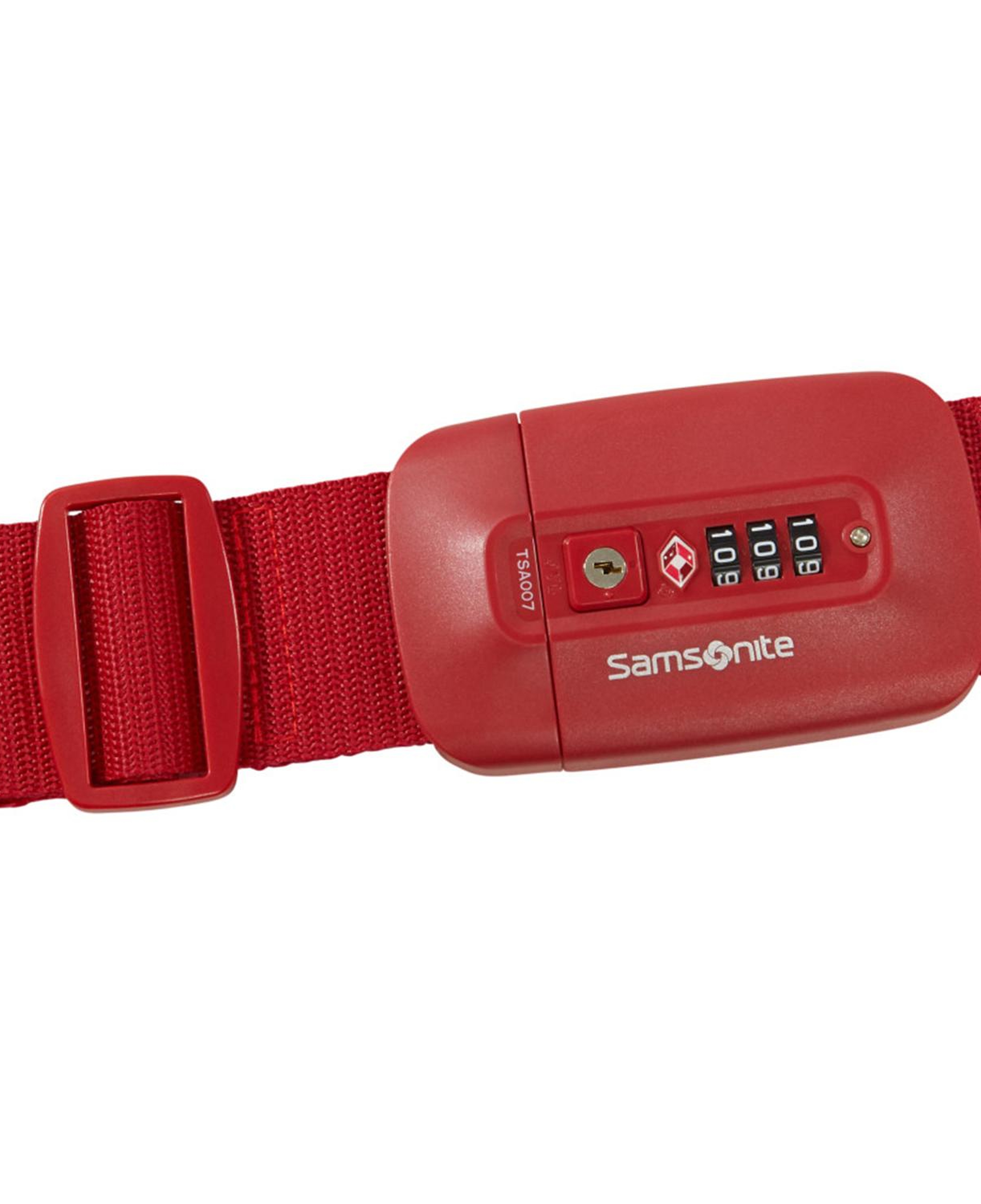 Samsonite Kırmızı Ta Revolution TSA Kilitli Valiz Kemeri