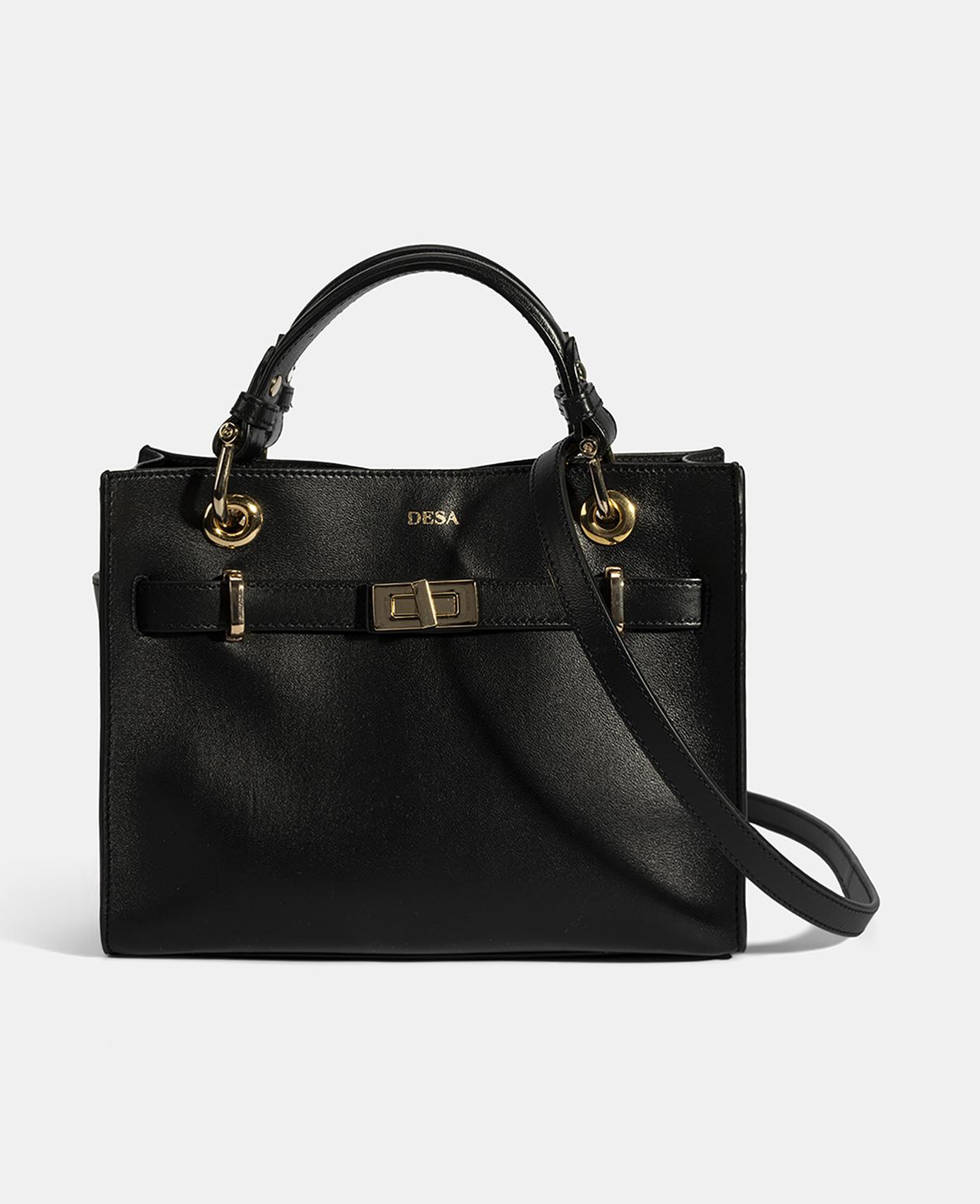 Kadın Siyah Deri Omuz Çantası