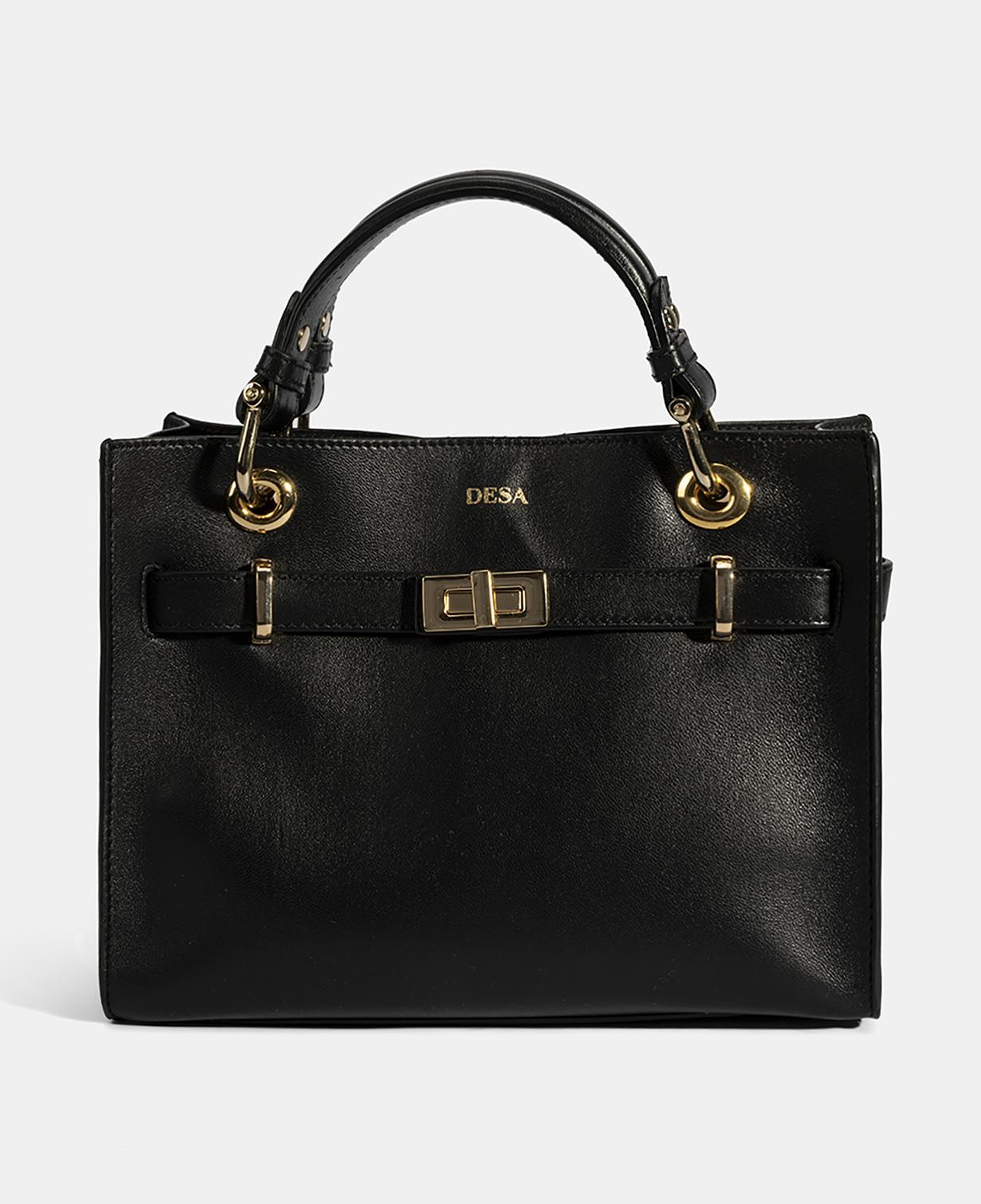 Kadın Siyah Deri Omuz Çantası