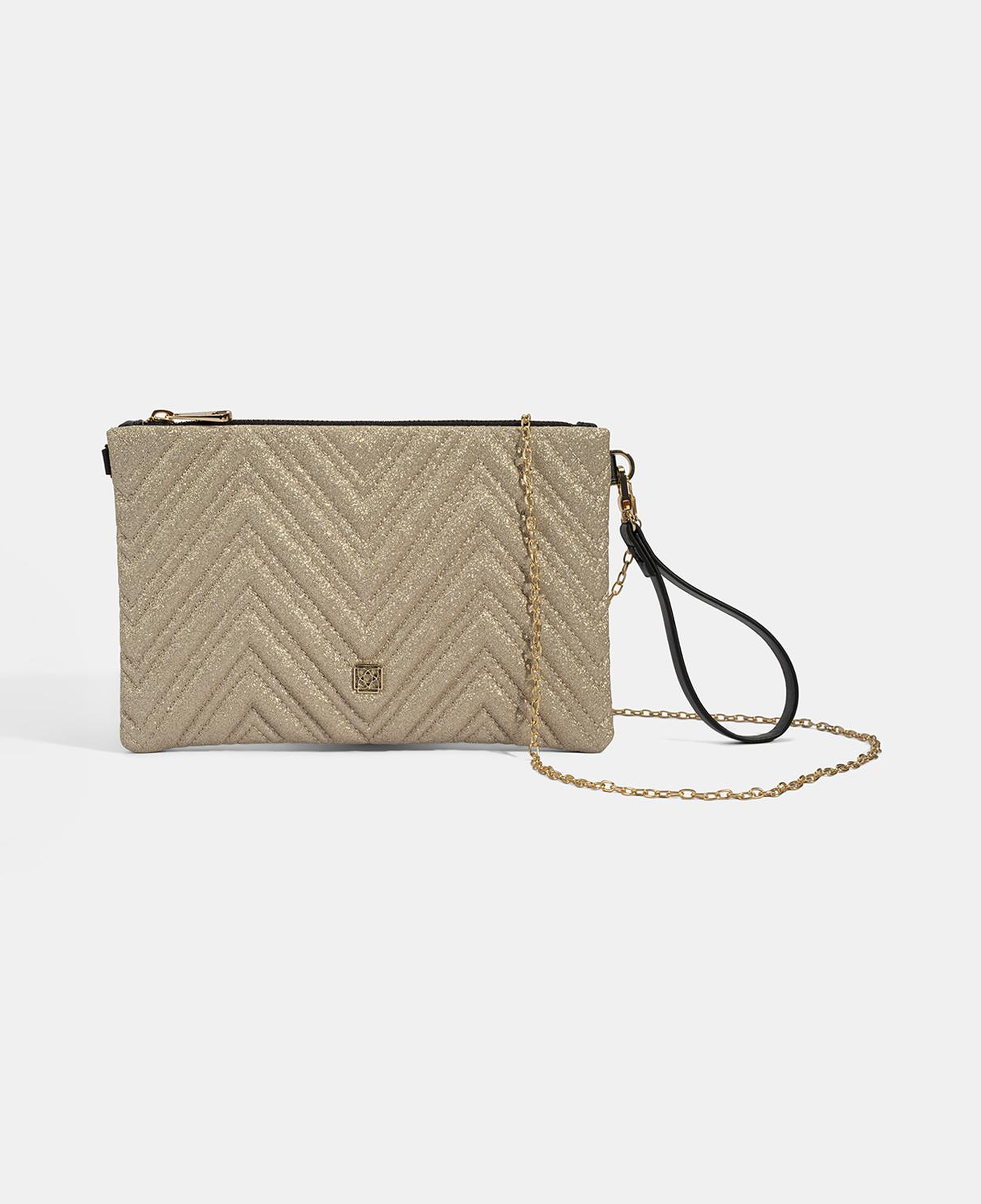 Kadın Gold Omuz Askılı Portföy Çanta