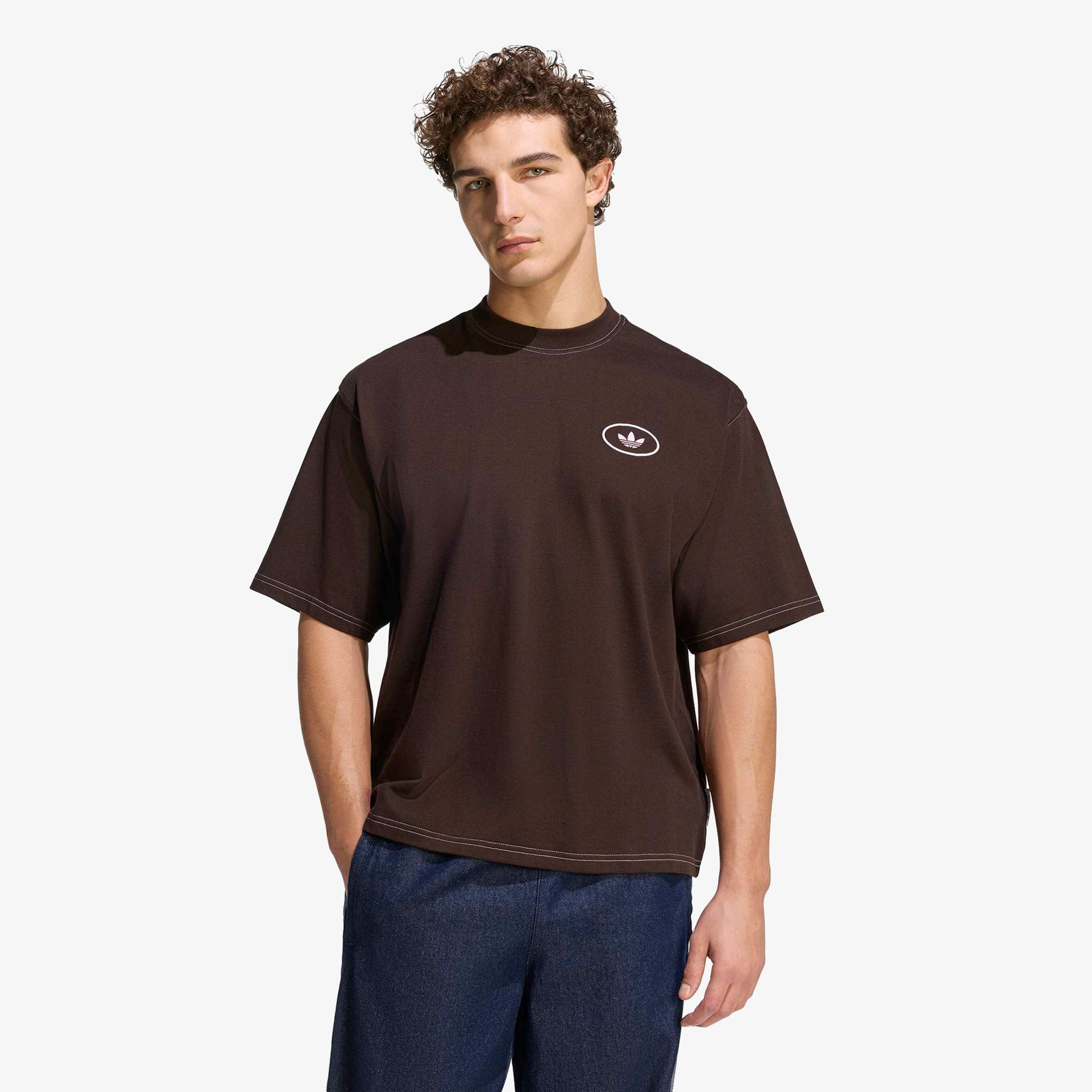 adidas Shoemaker Erkek Kahverengi T-Shirt