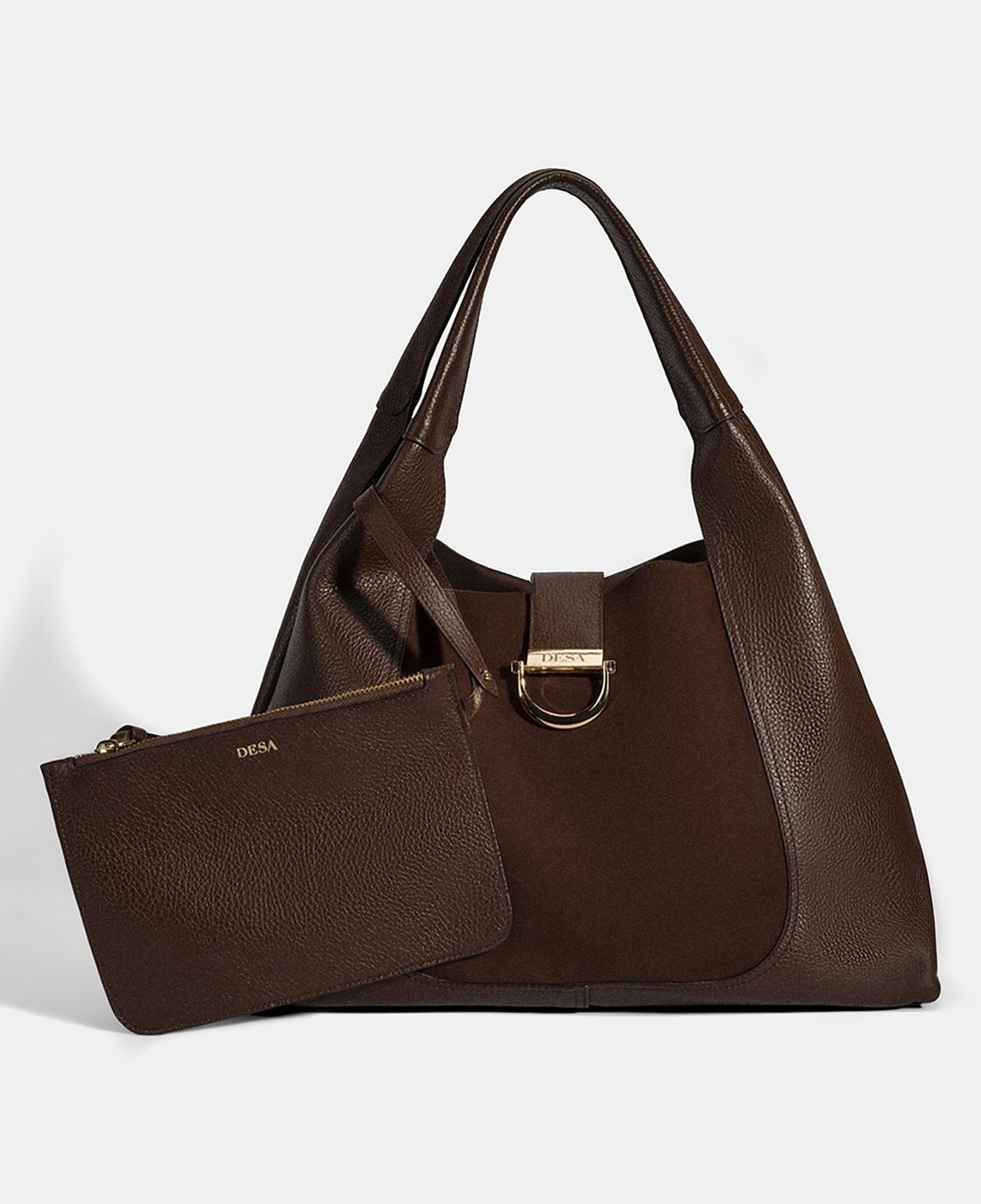 DESA Kadın Bordo Cüzdan Aksesuarlı Deri Omuz Çantası