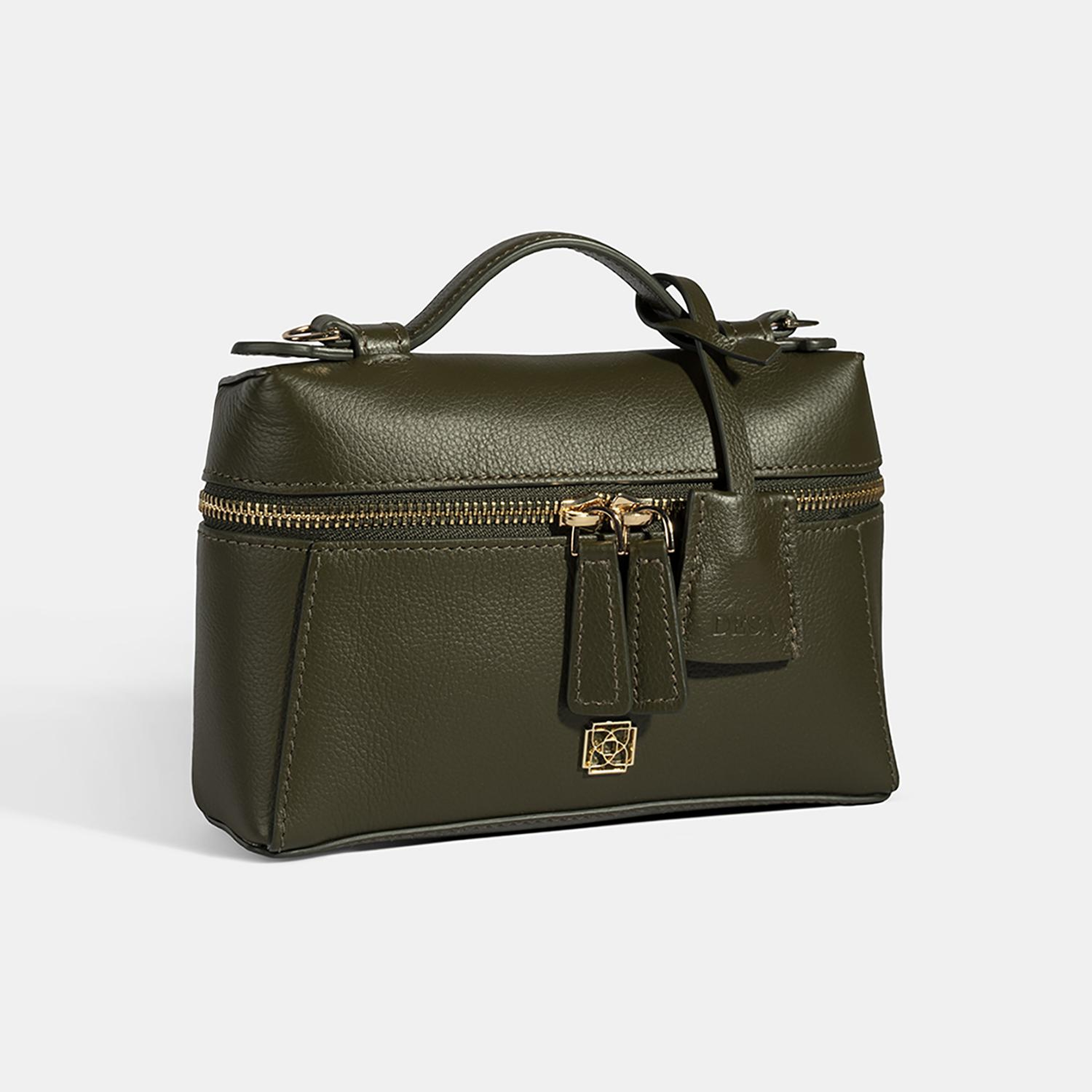 Kadın Yeşil Omuz Askılı Mini Deri El Çantası