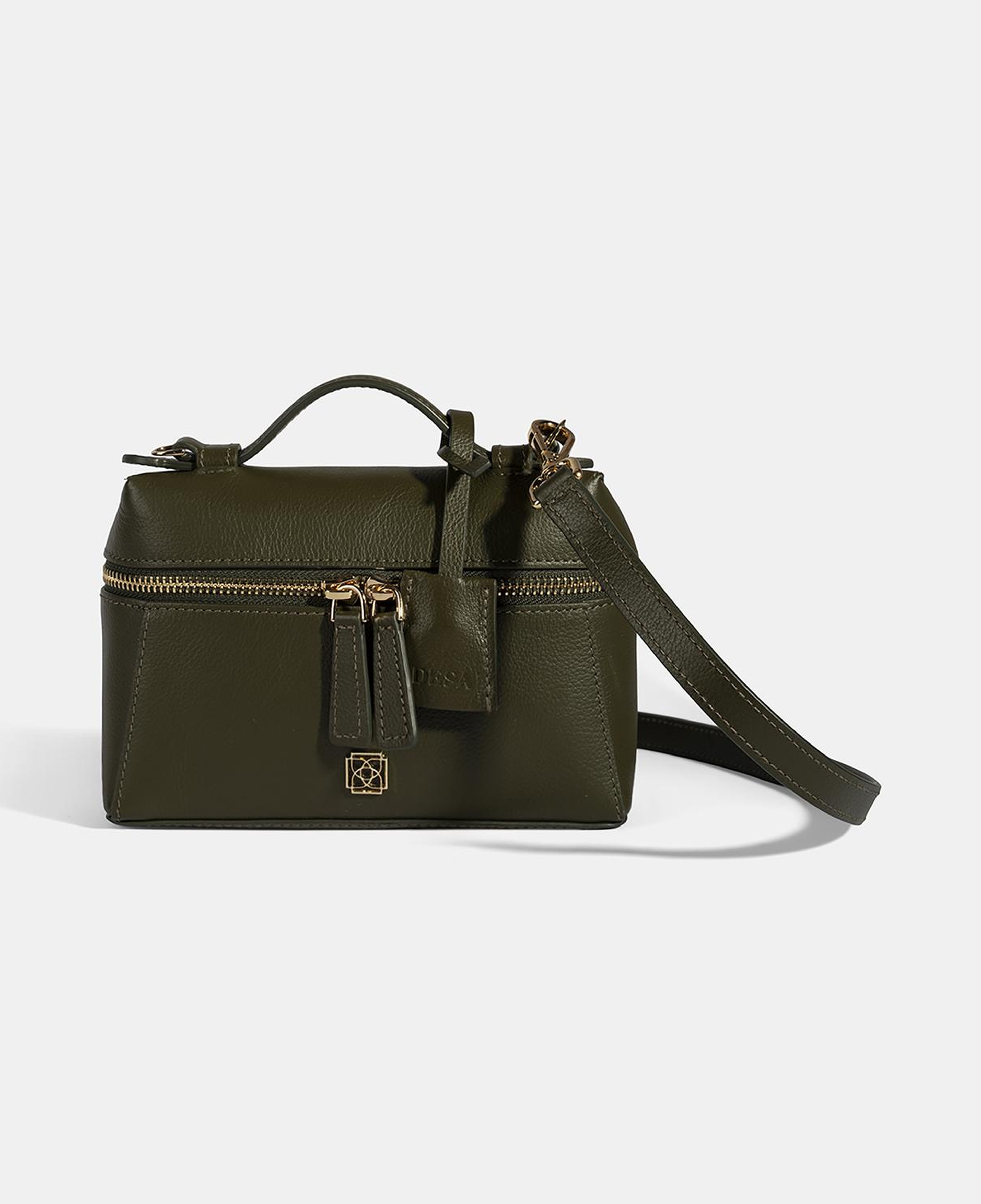 Kadın Yeşil Omuz Askılı Mini Deri El Çantası