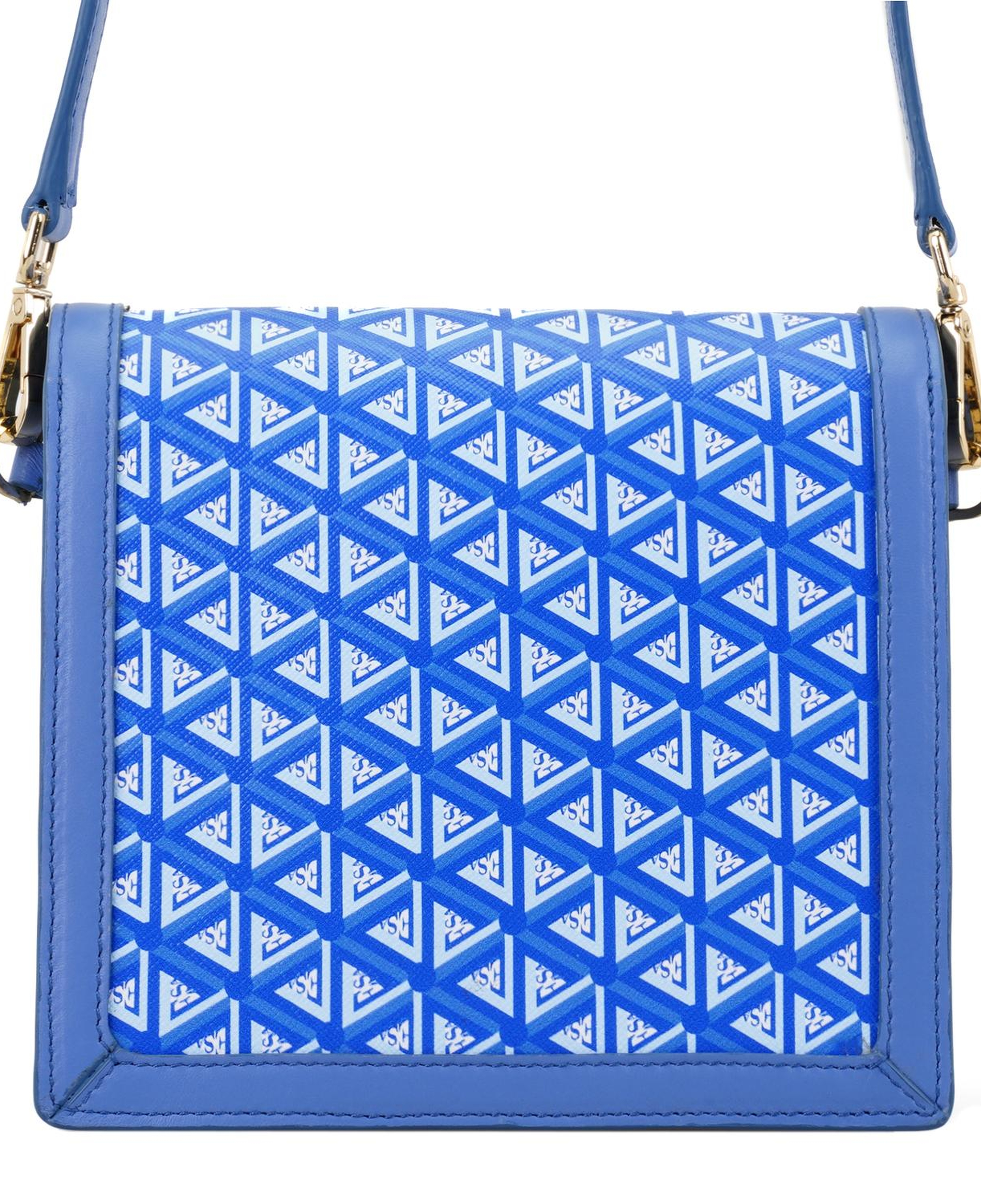 Tronc Mavi Kadın Monogram Omuz Çantası