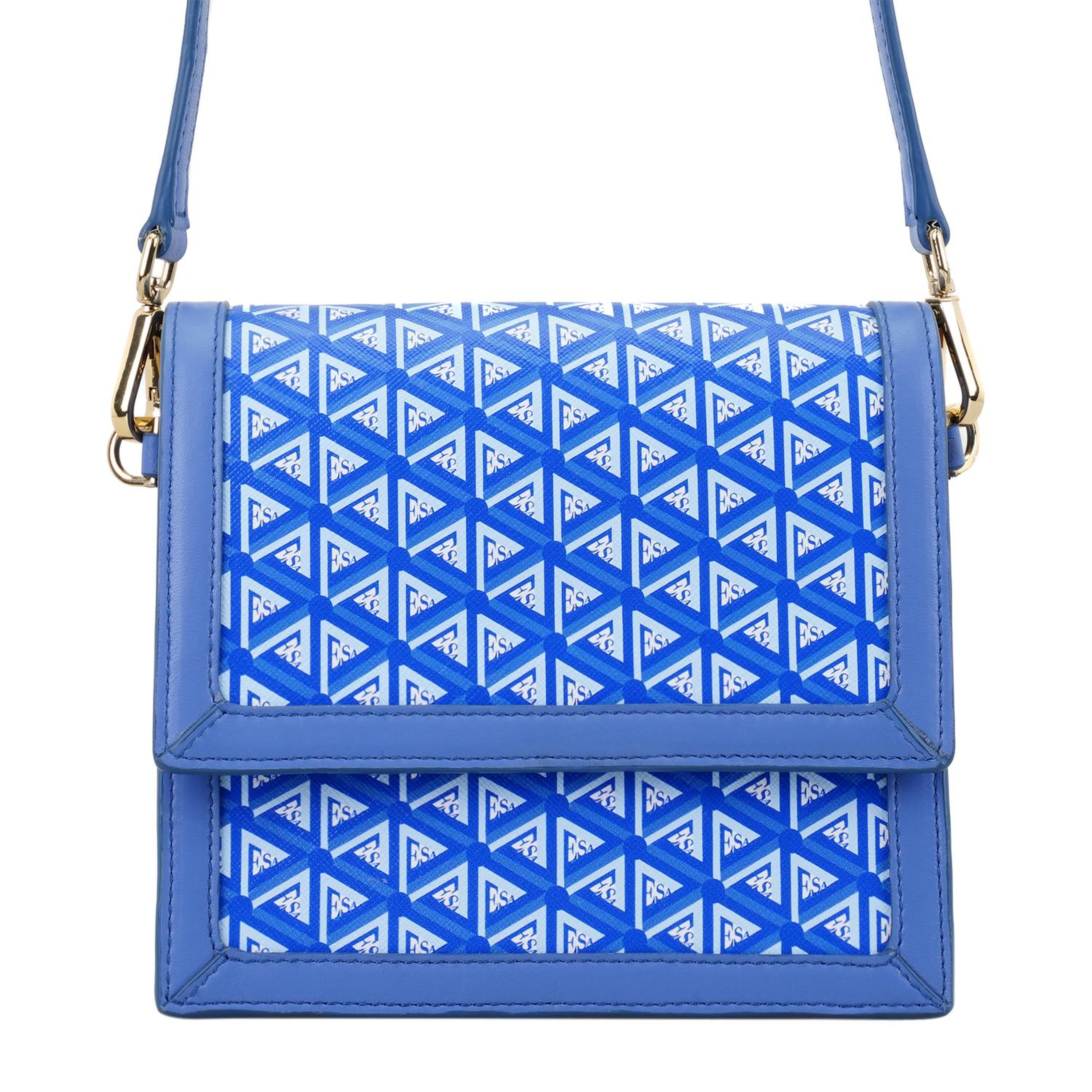 Tronc Mavi Kadın Monogram Omuz Çantası