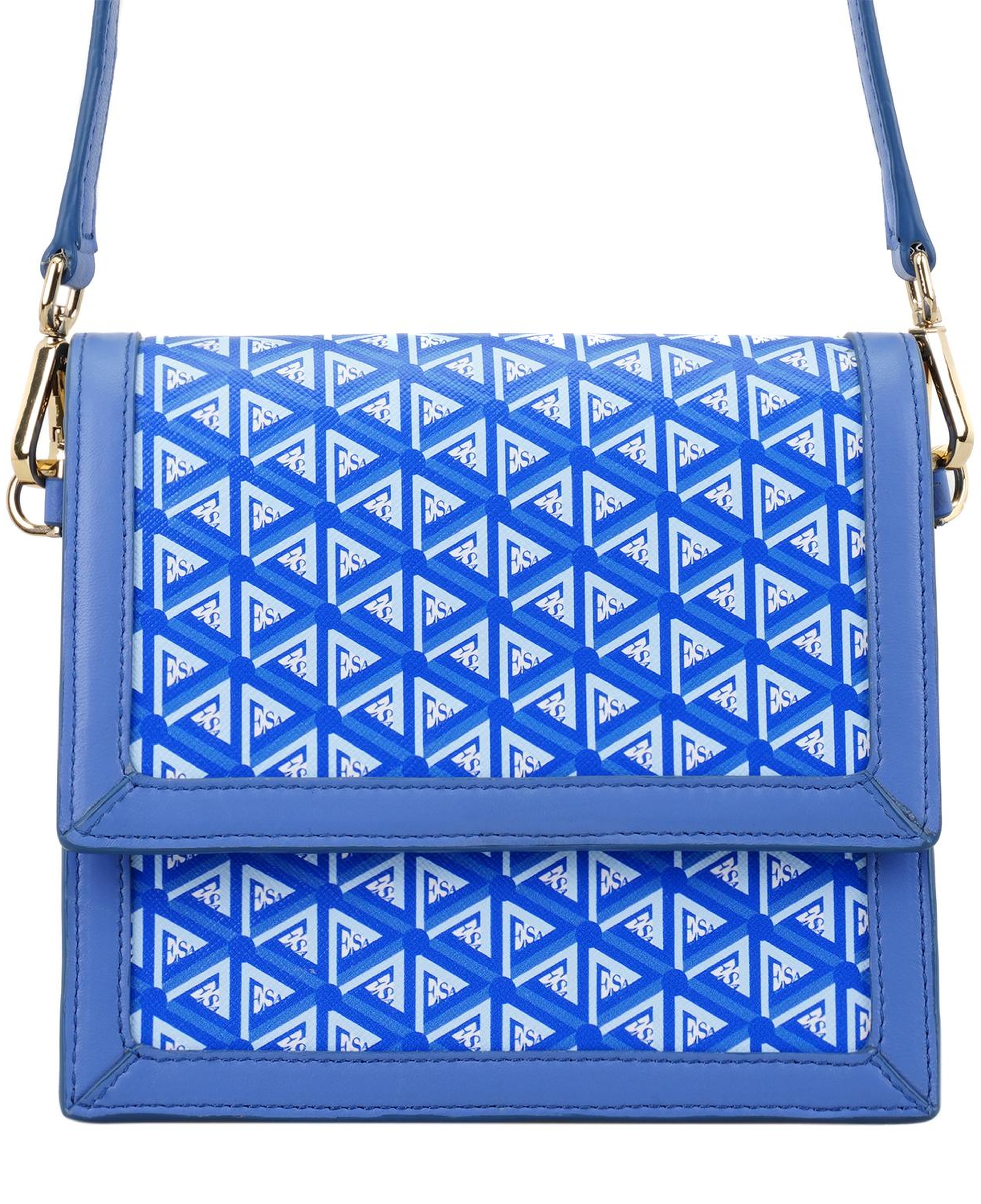 Tronc Mavi Kadın Monogram Omuz Çantası