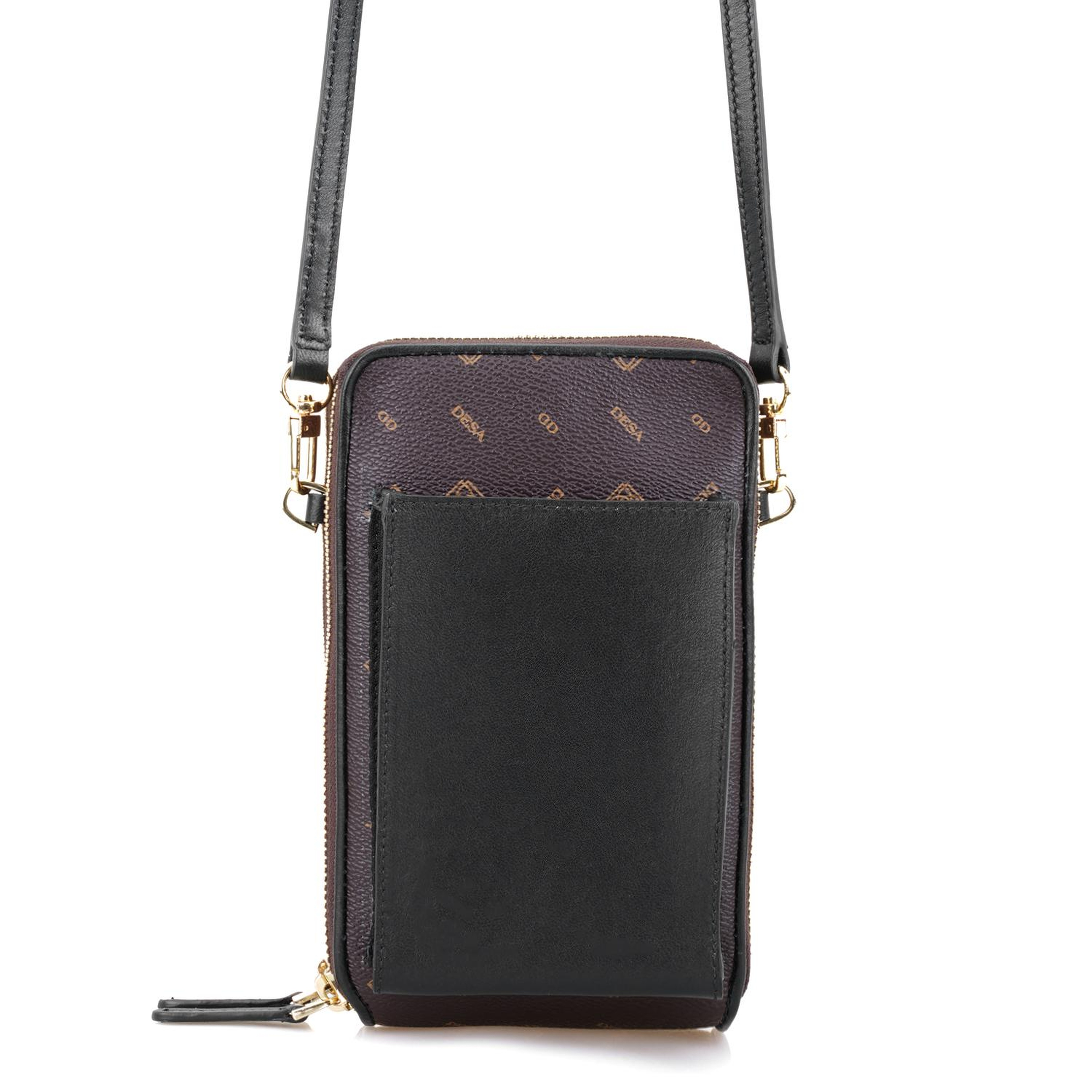 Adale Siyah Kadın Monogram Telefon Çantası