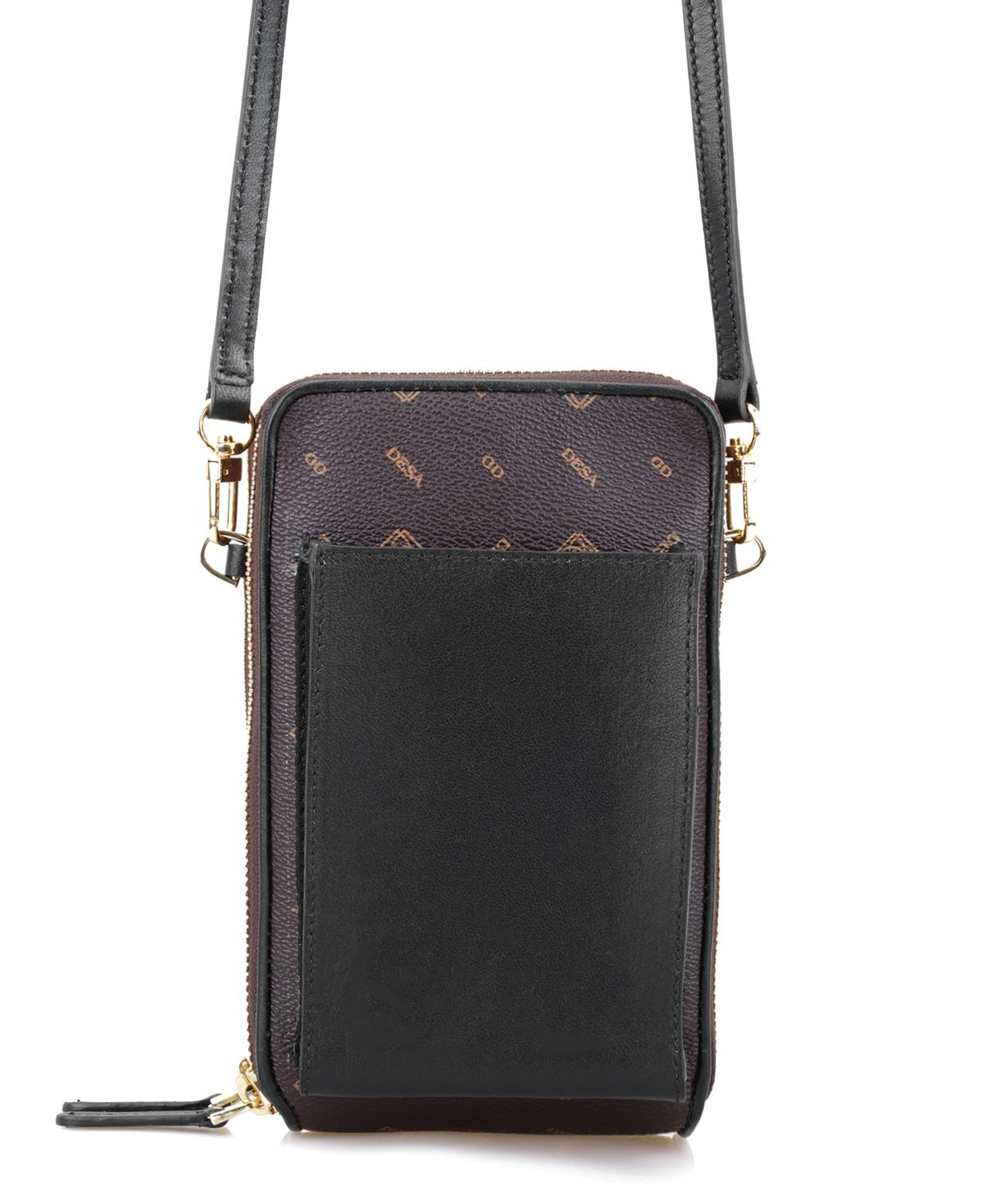 Adale Siyah Kadın Monogram Telefon Çantası