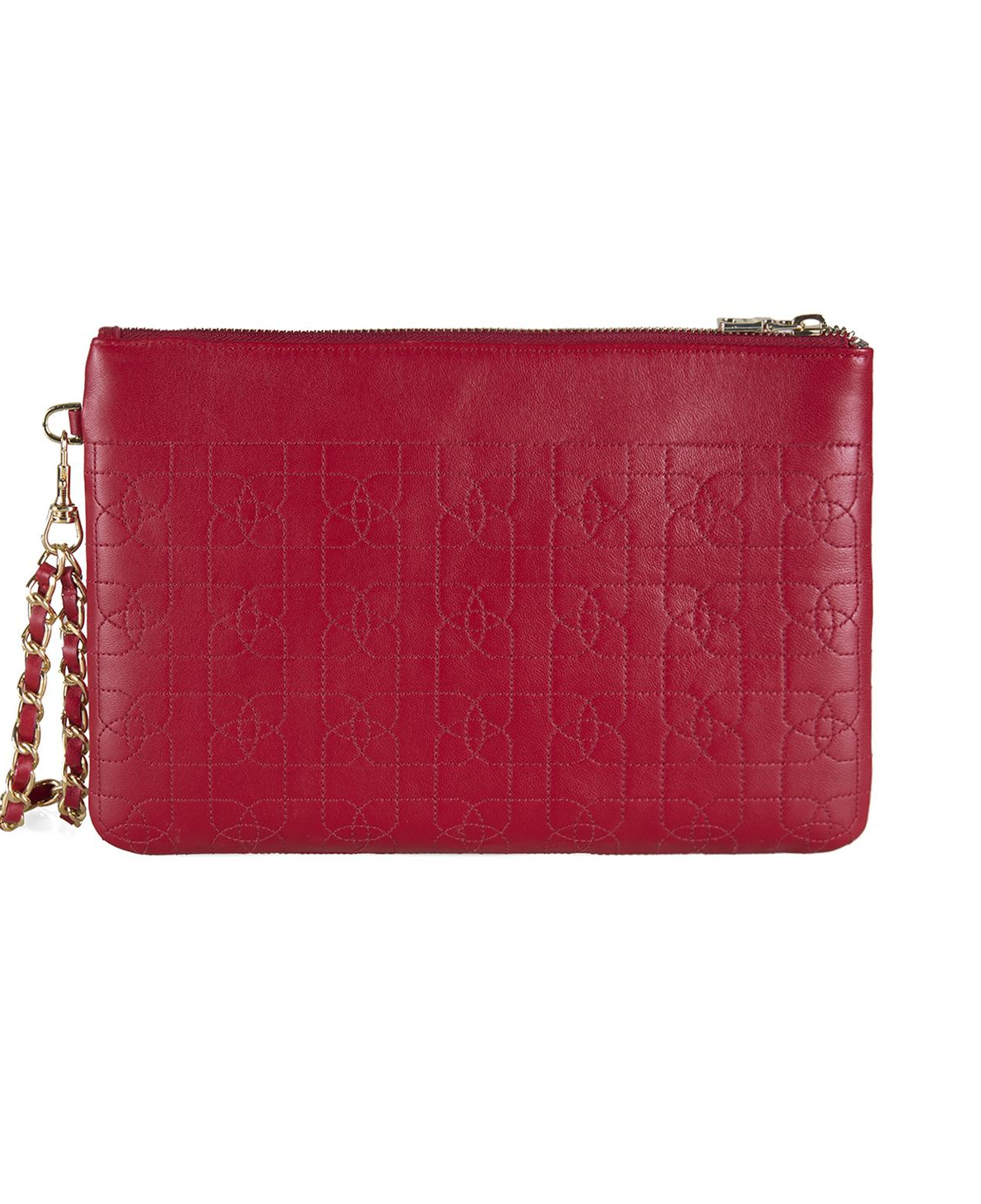 Vionya Kırmızı Nakışlı El Çantası