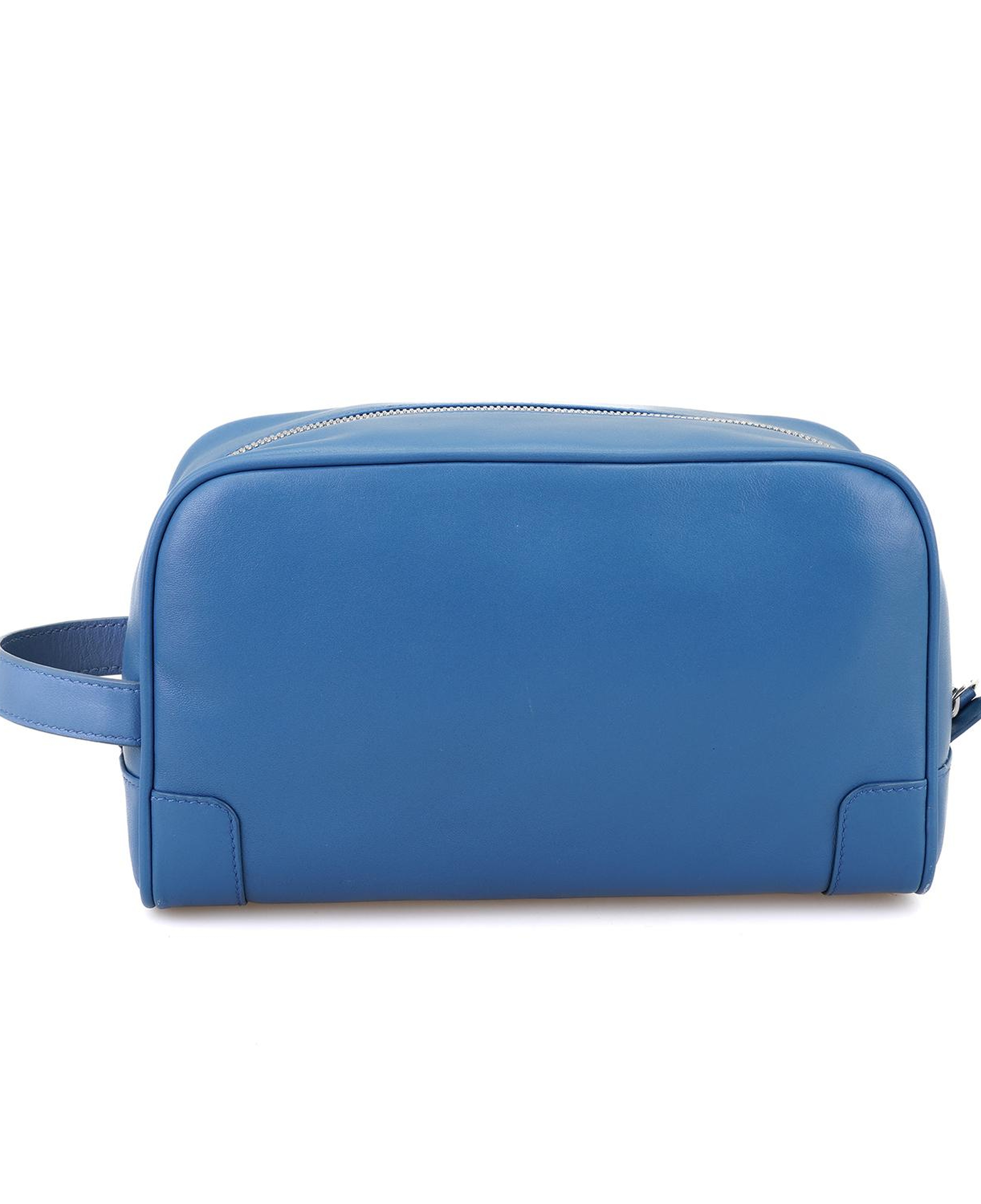 Jonatan Mavi Erkek Deri Kozmetik El Çantası
