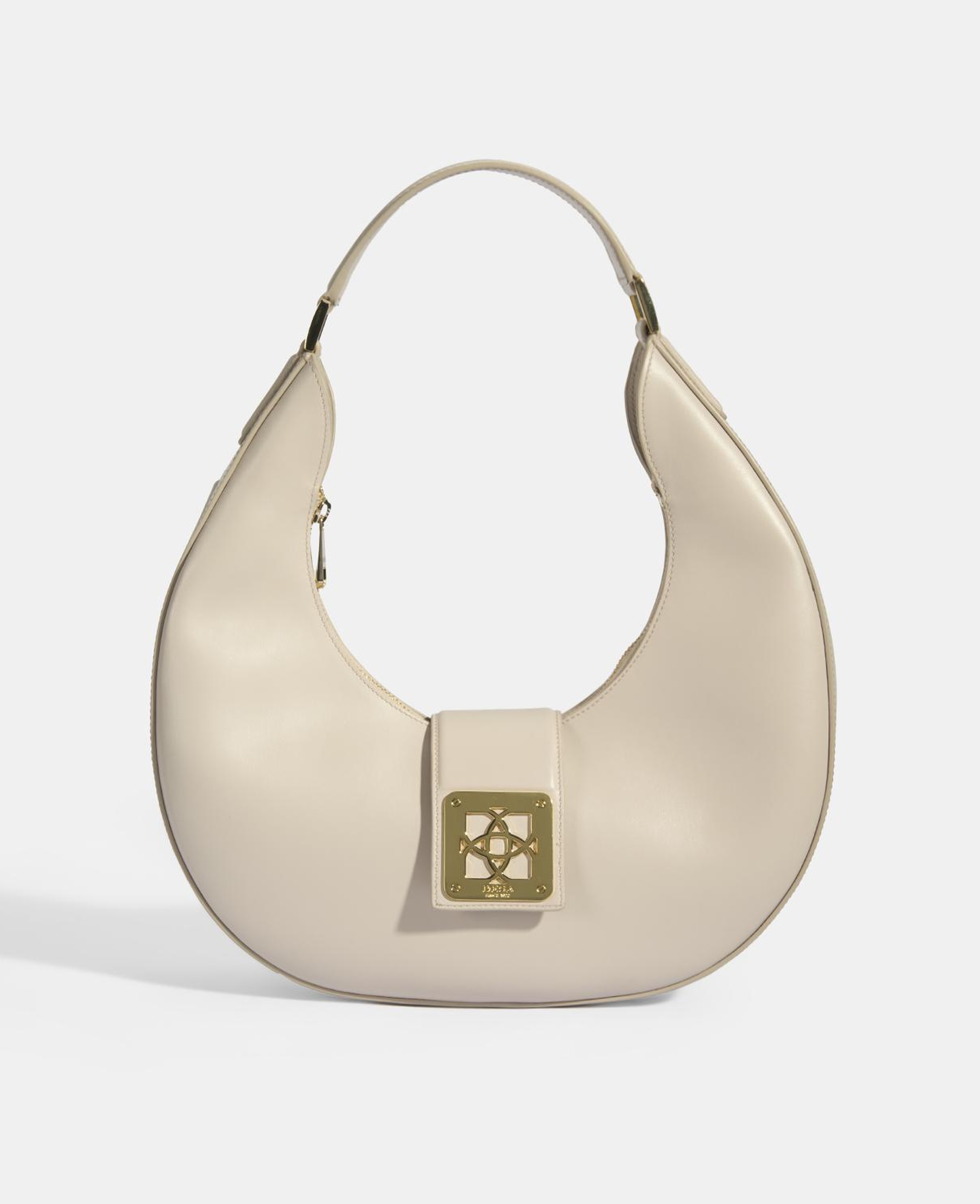 Kadın Açık Vizon Deri Omuz Çantası