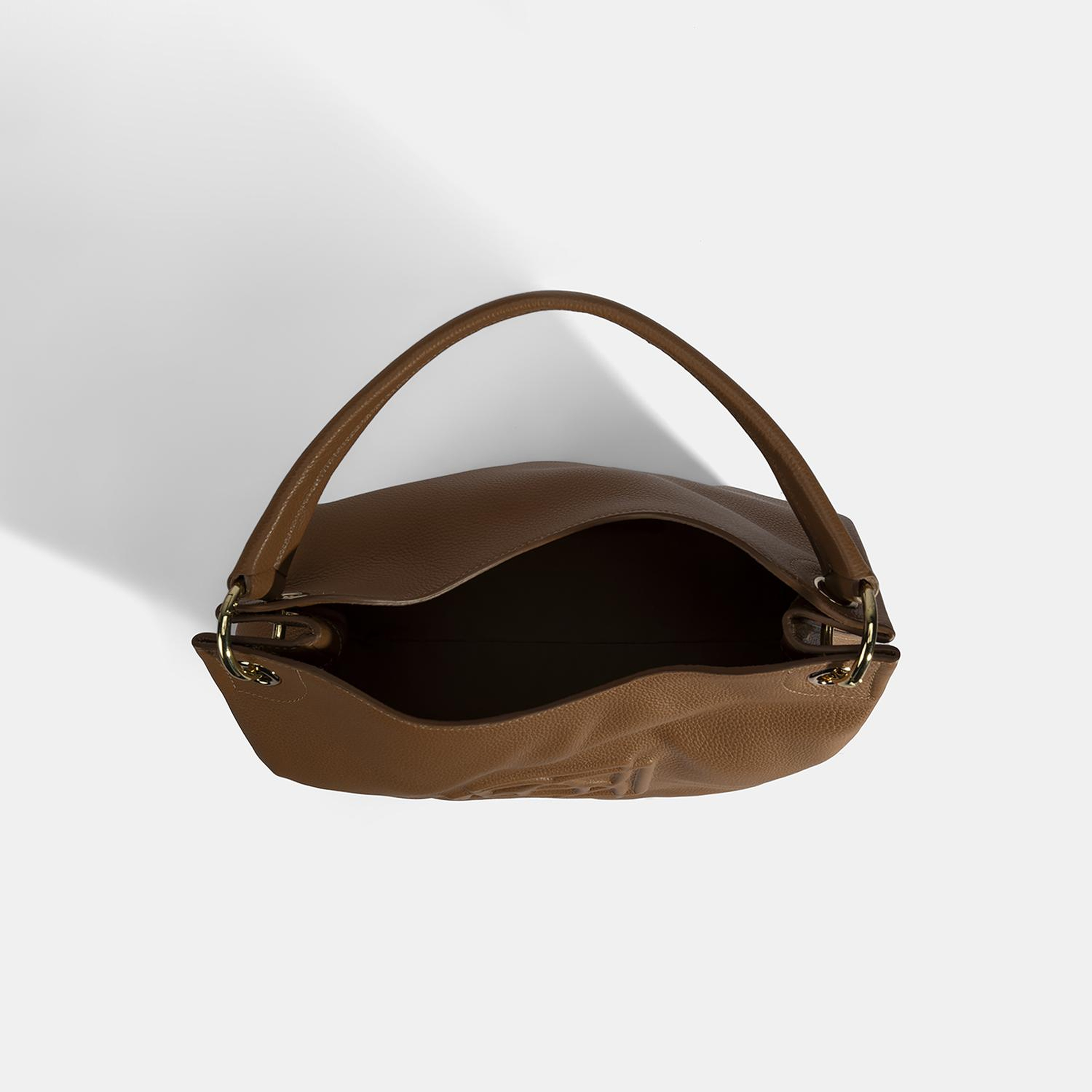 Kadın Taba Logo Baskılı Deri Omuz Çantası