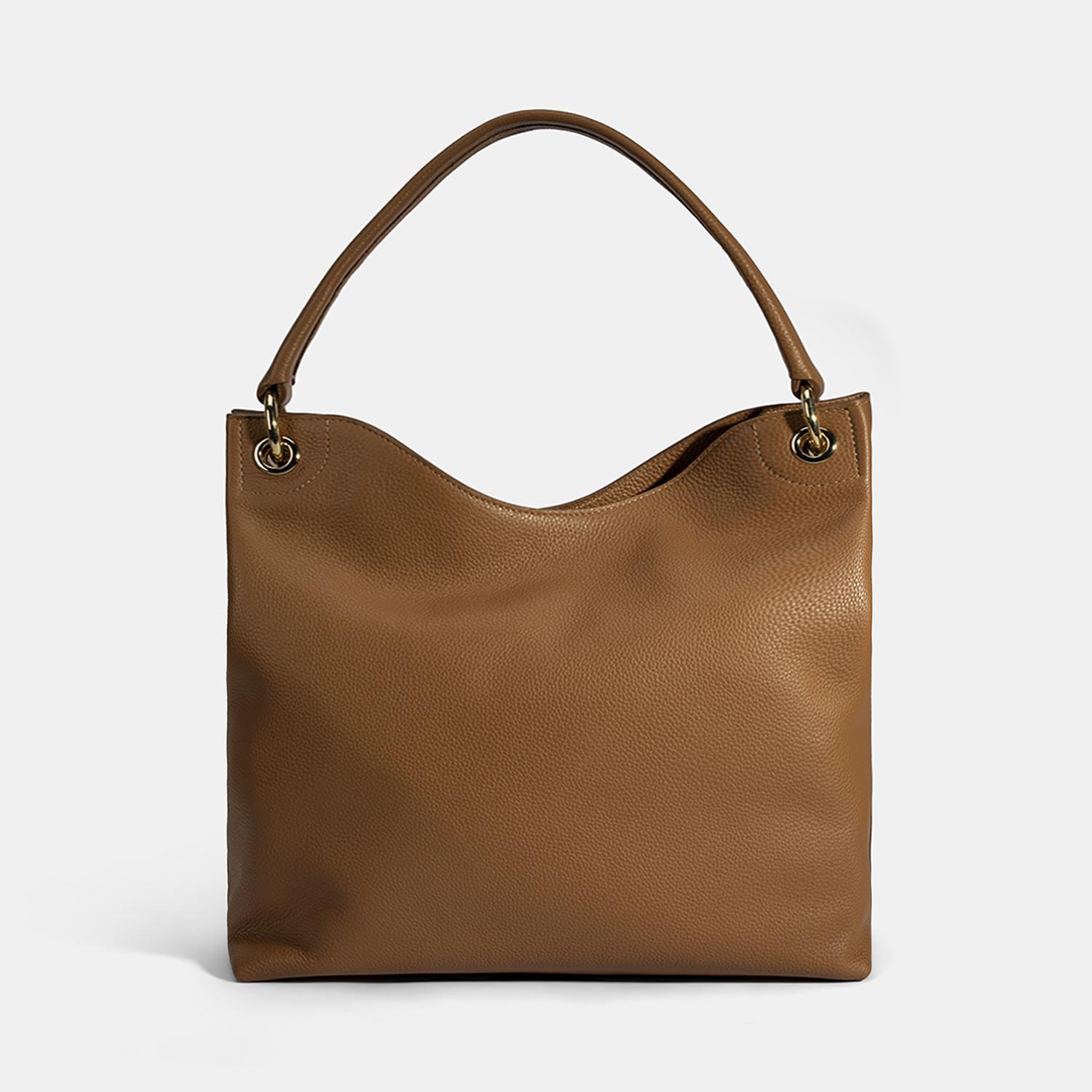 Kadın Taba Logo Baskılı Deri Omuz Çantası