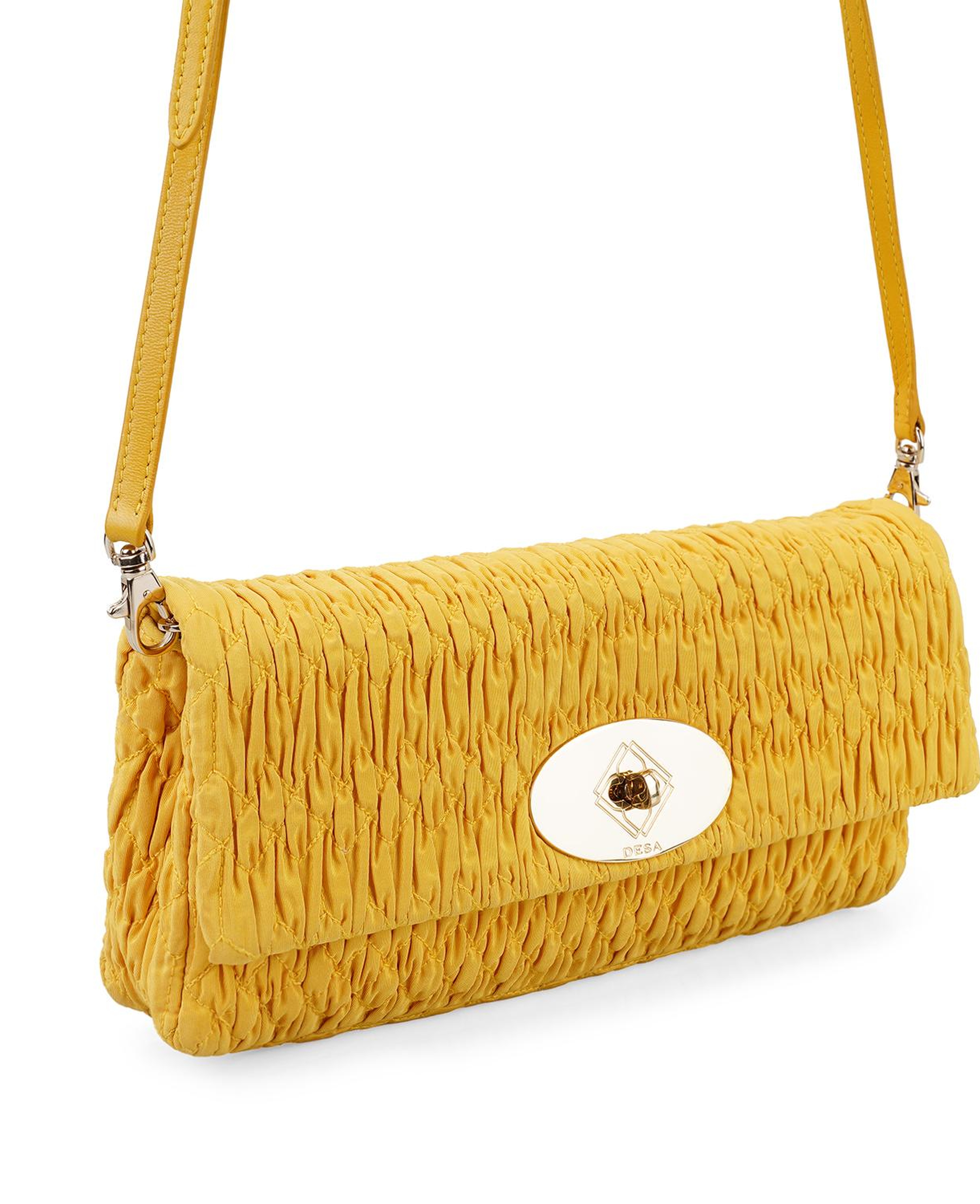 Eunice Sarı Kadın Postacı Çantası