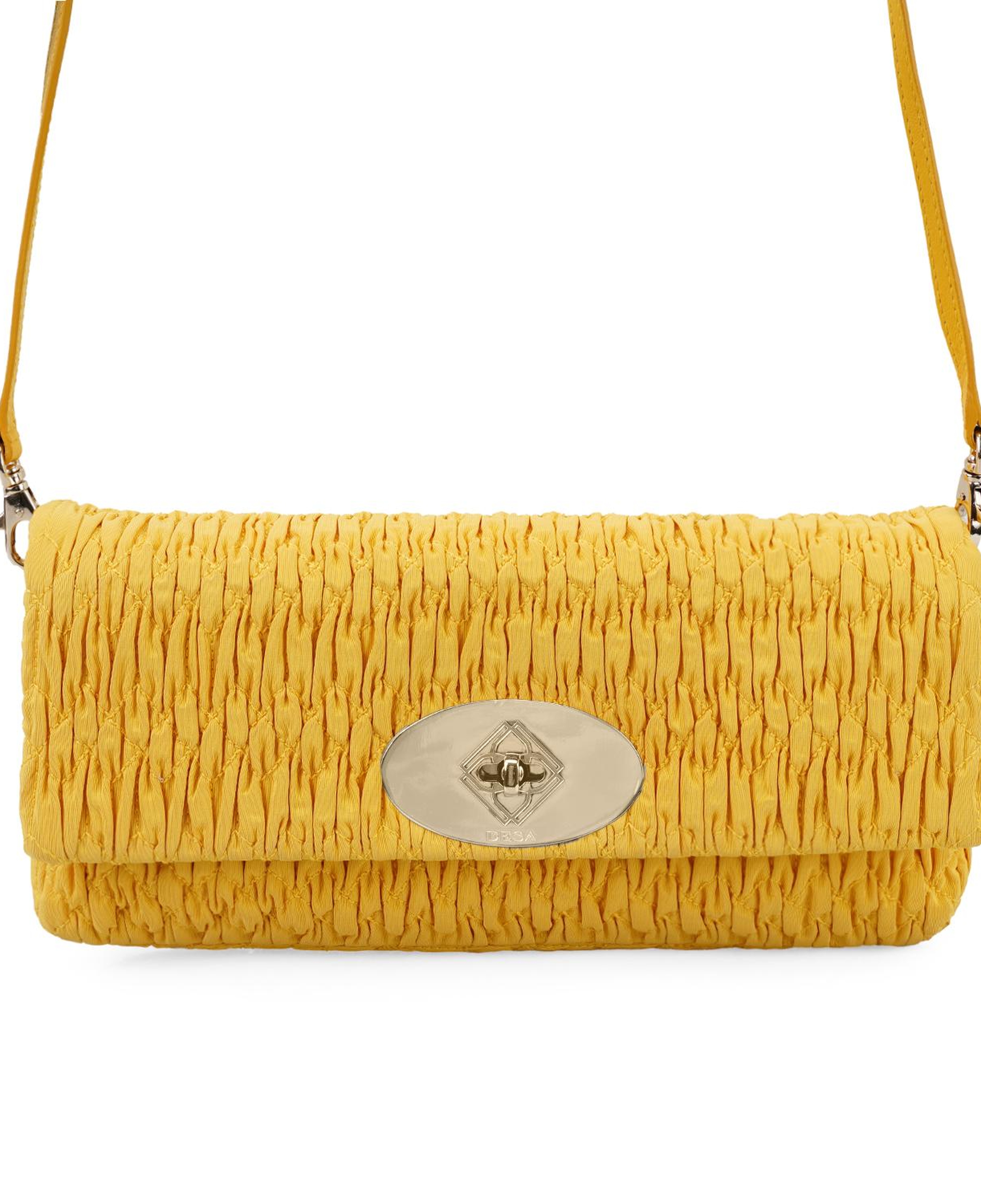 Eunice Sarı Kadın Postacı Çantası