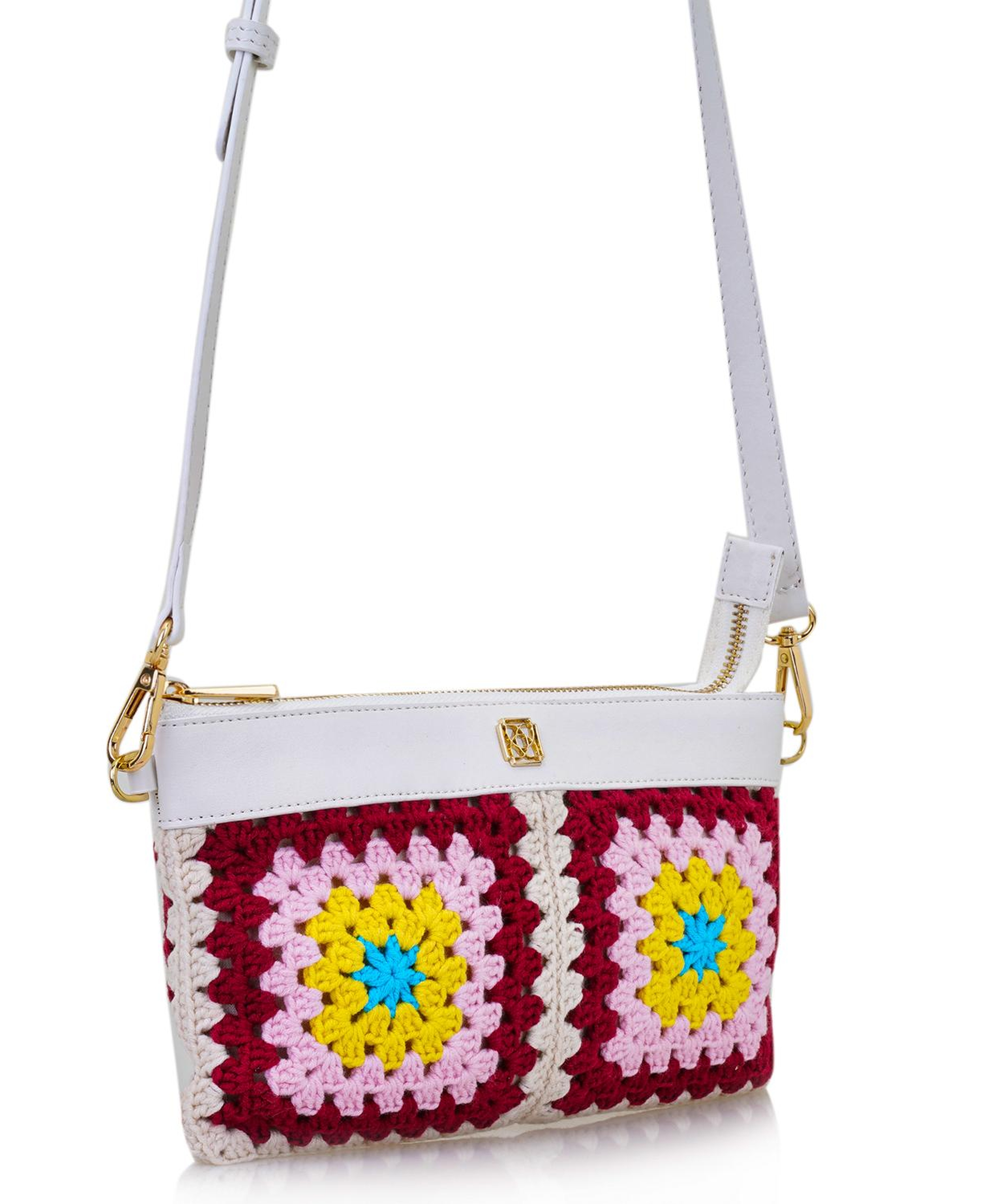 Bordo Kadın Örgülü Omuz Çantası