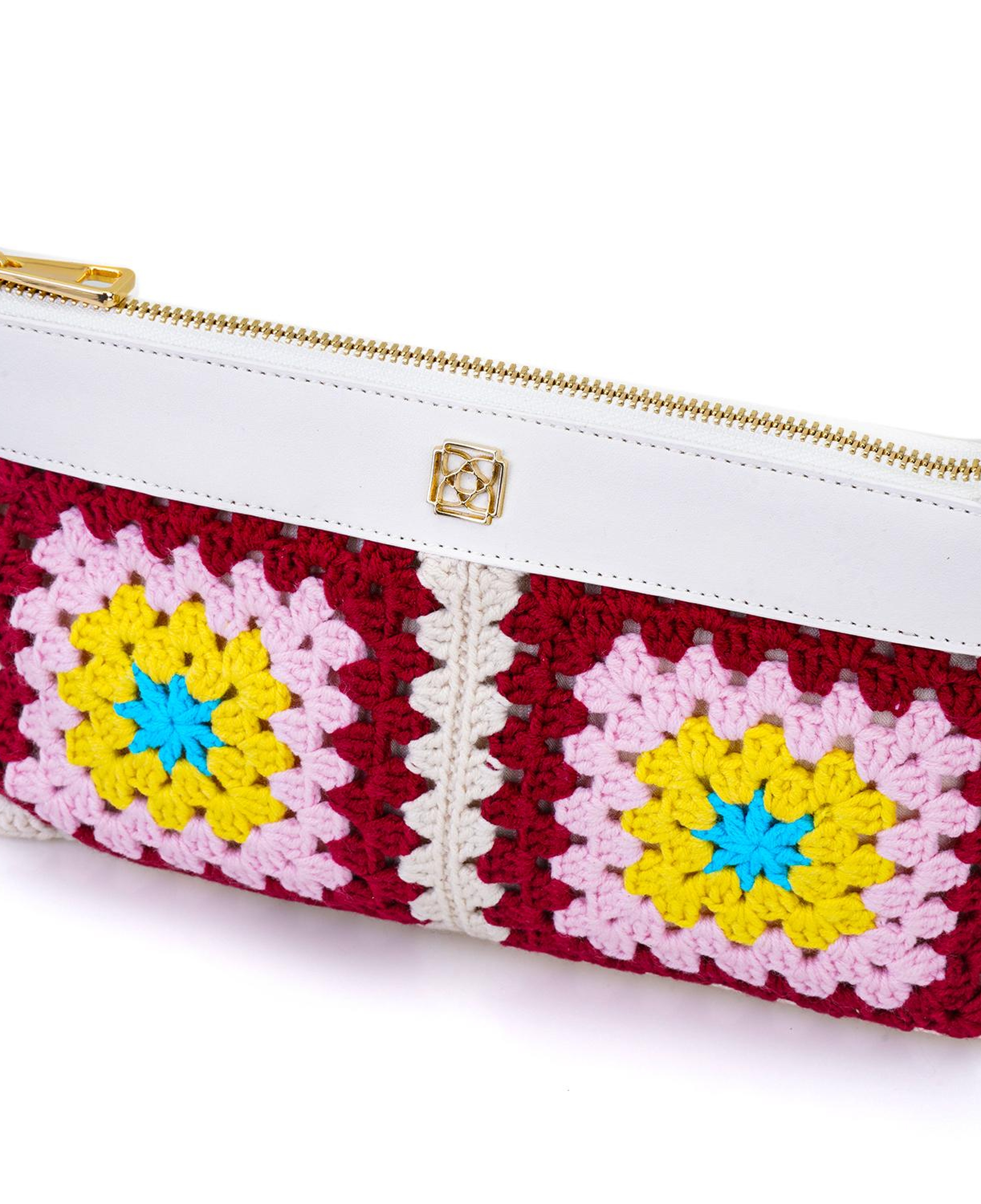 Bordo Kadın Örgülü Omuz Çantası