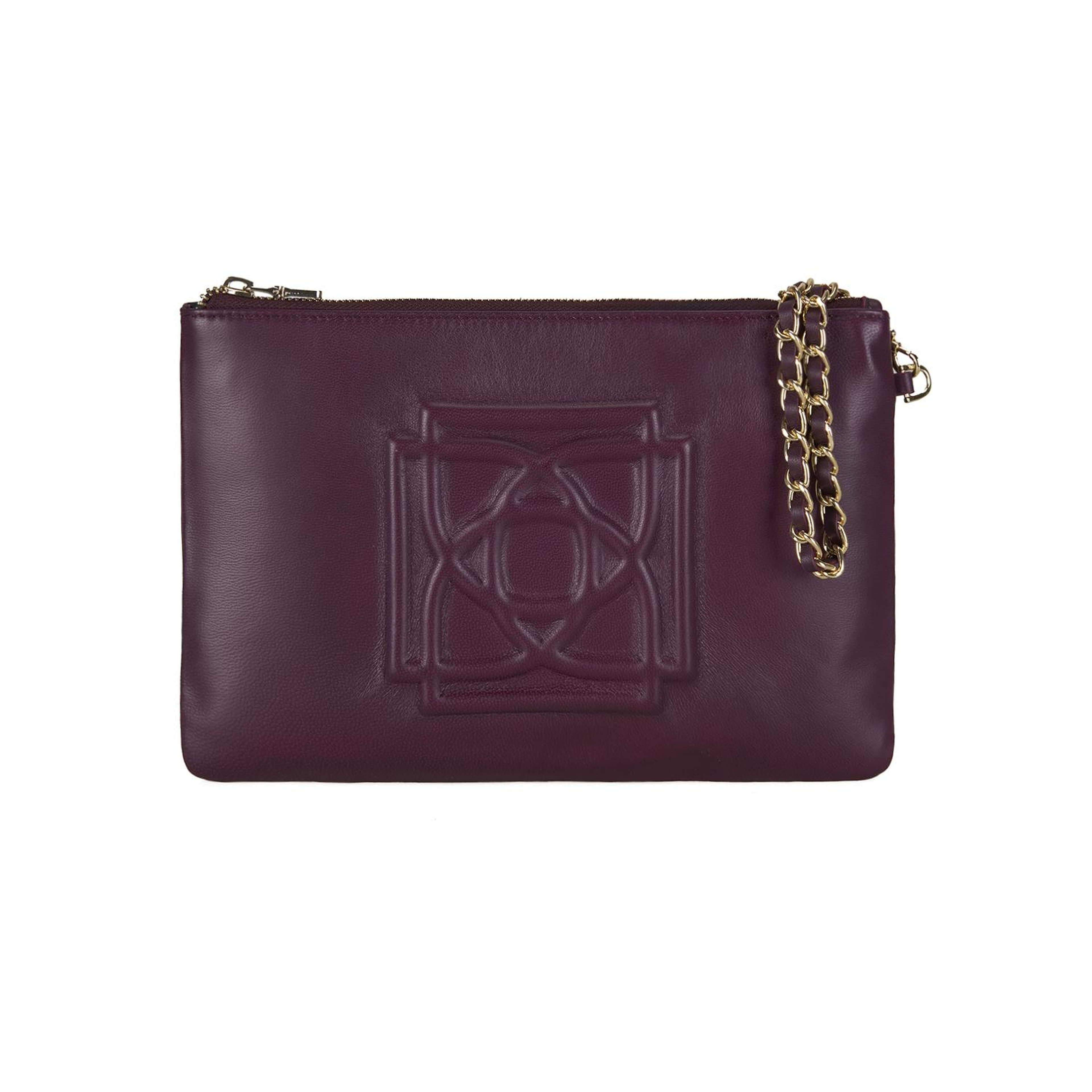 Vionya Bordo Kadın Deri El Çantası