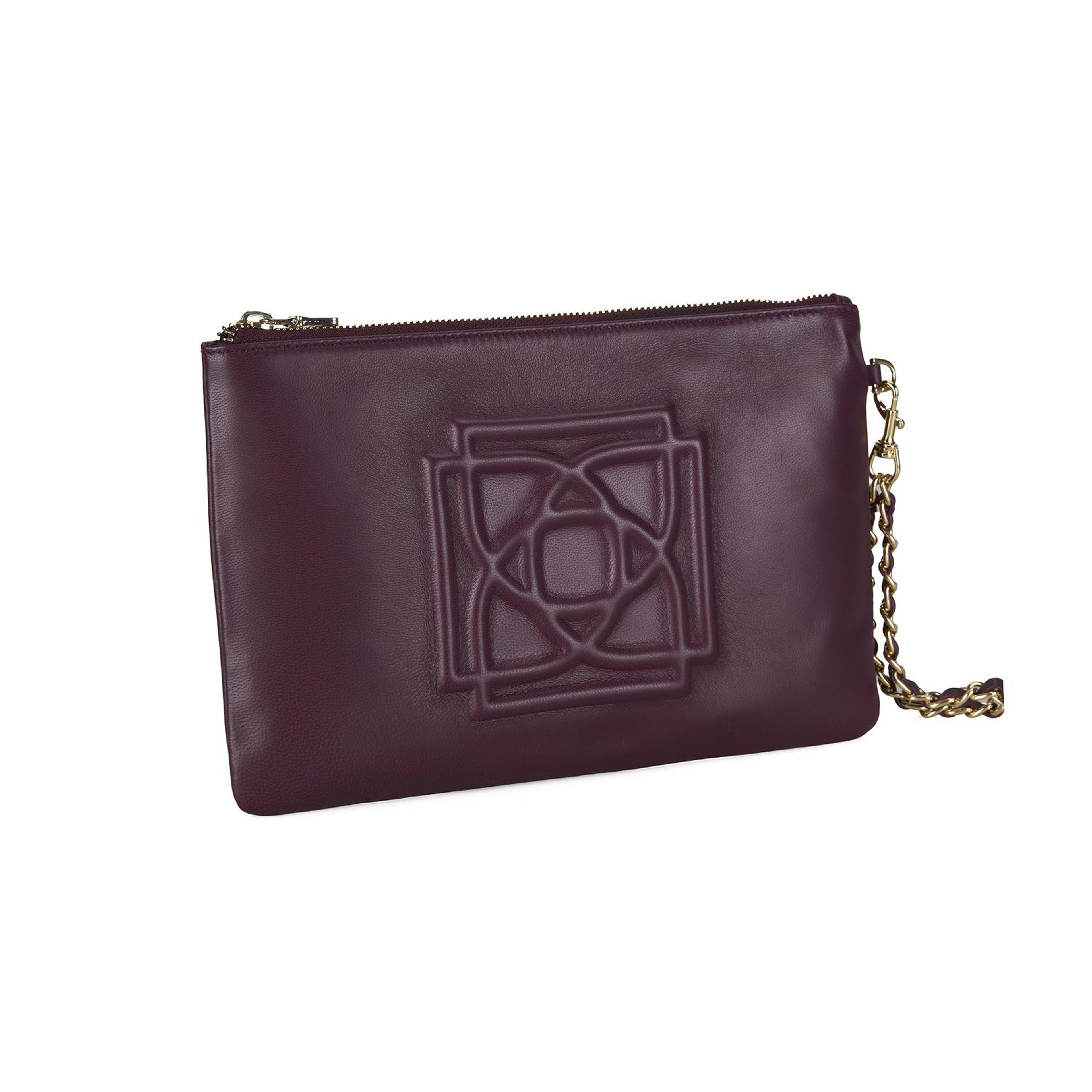 Vionya Bordo Kadın Deri El Çantası