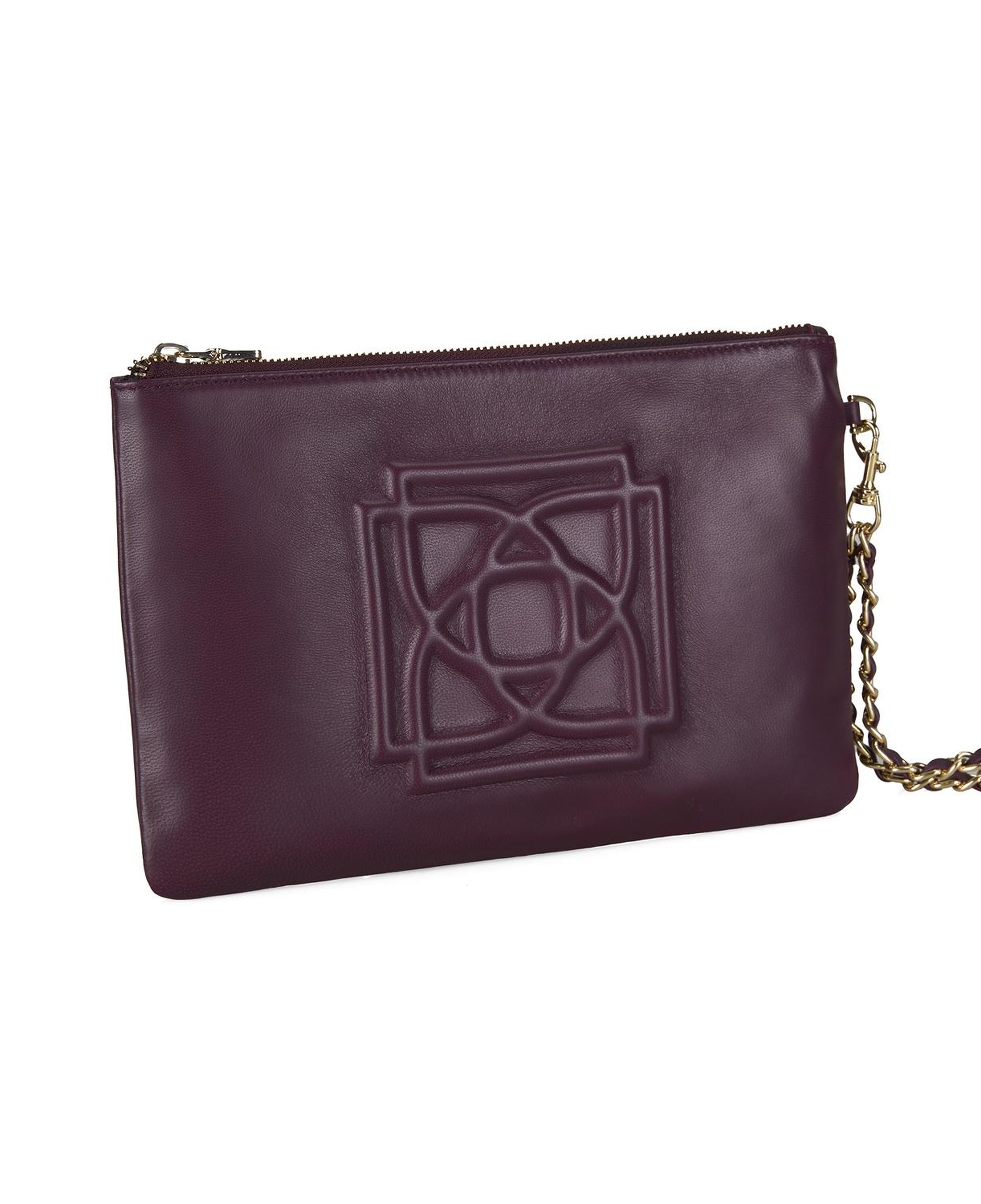 Vionya Bordo Kadın Deri El Çantası