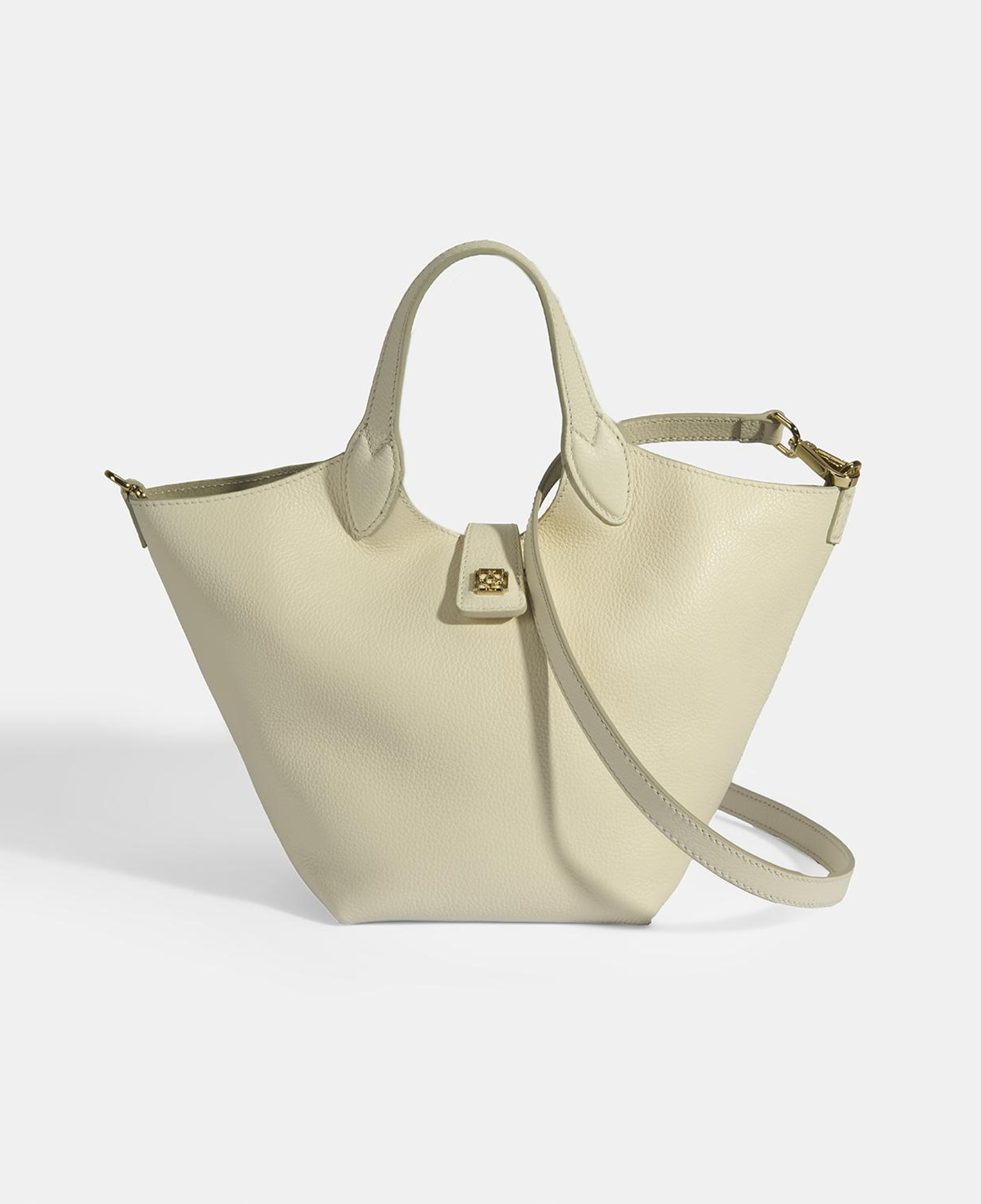 Kadın Beyaz Deri Omuz Çantası