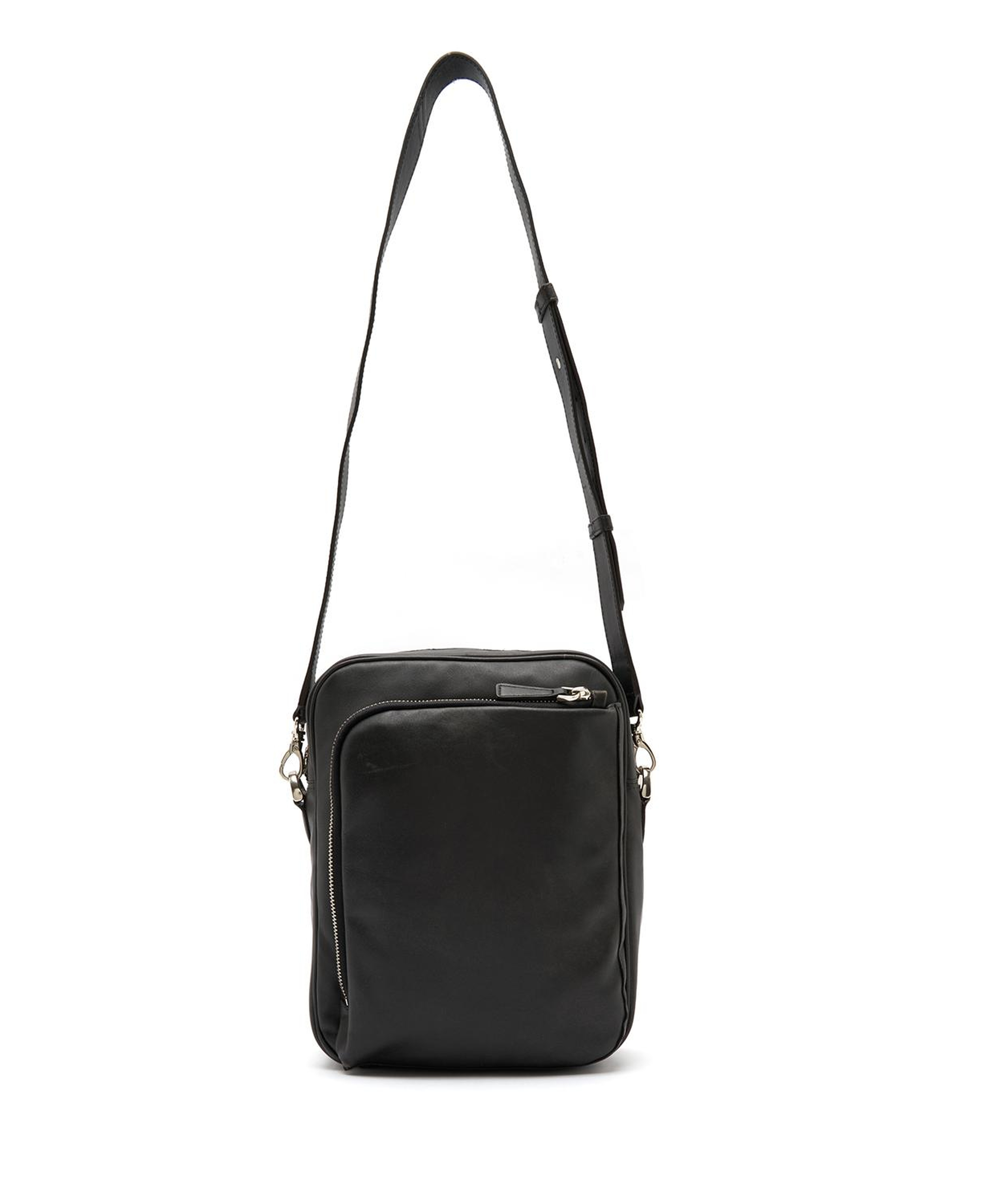 Burg Siyah Erkek Deri Postacı Çantası